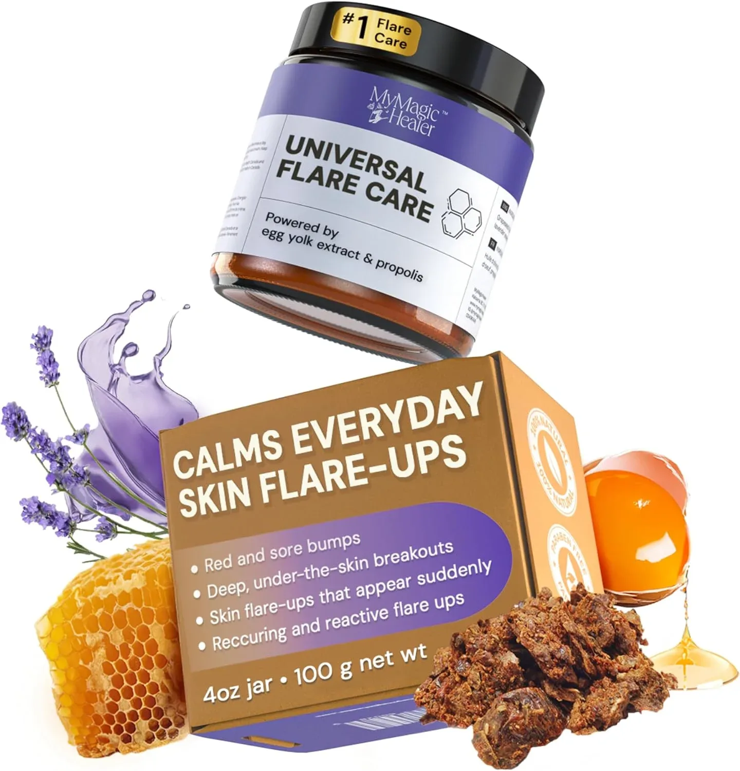 Pomada MyMagicHealer Universal Flare Care para irritaciones de piel 4 oz