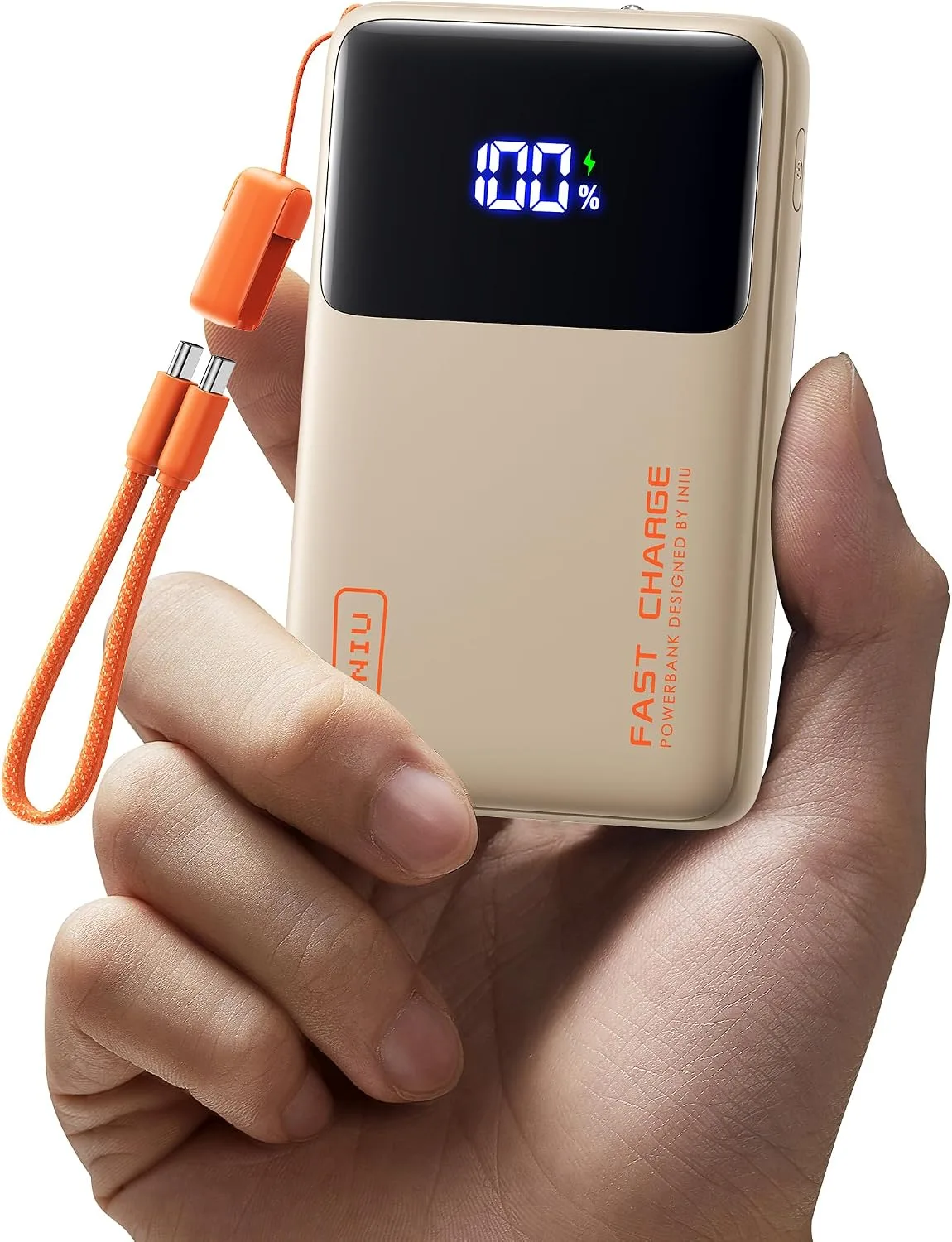 INIU Power Bank, Compact 10000mAh 45W PD Fast Charging Portable Charger