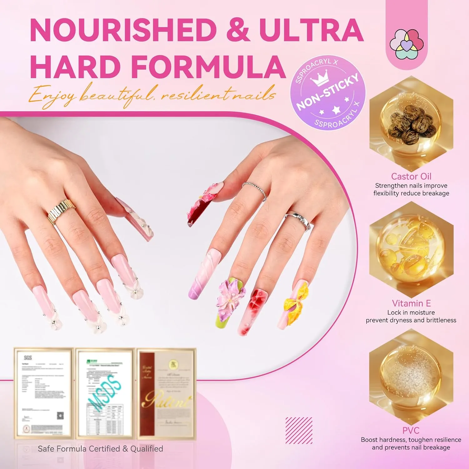 SAVILAND 100g Solid Builder Nail Gel Non Sticky Sculpting Gel for Nails Art