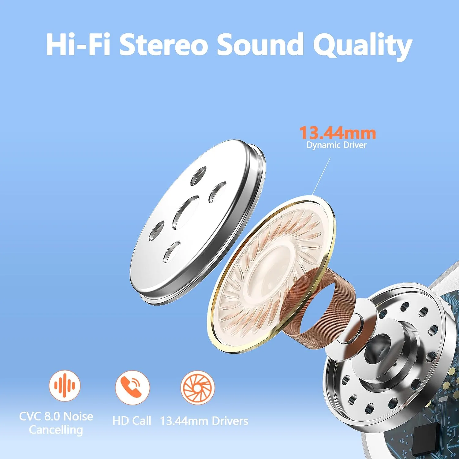 Ear buds Wireless Bluetooth Earbuds Sport 128H Playtime 2026 NEW Bluetooth 5.3 Headphones with LED Display Powerful Bass Over Ear Earphones with Earhooks IP7 Waterproof for Gym/Running/Workout
