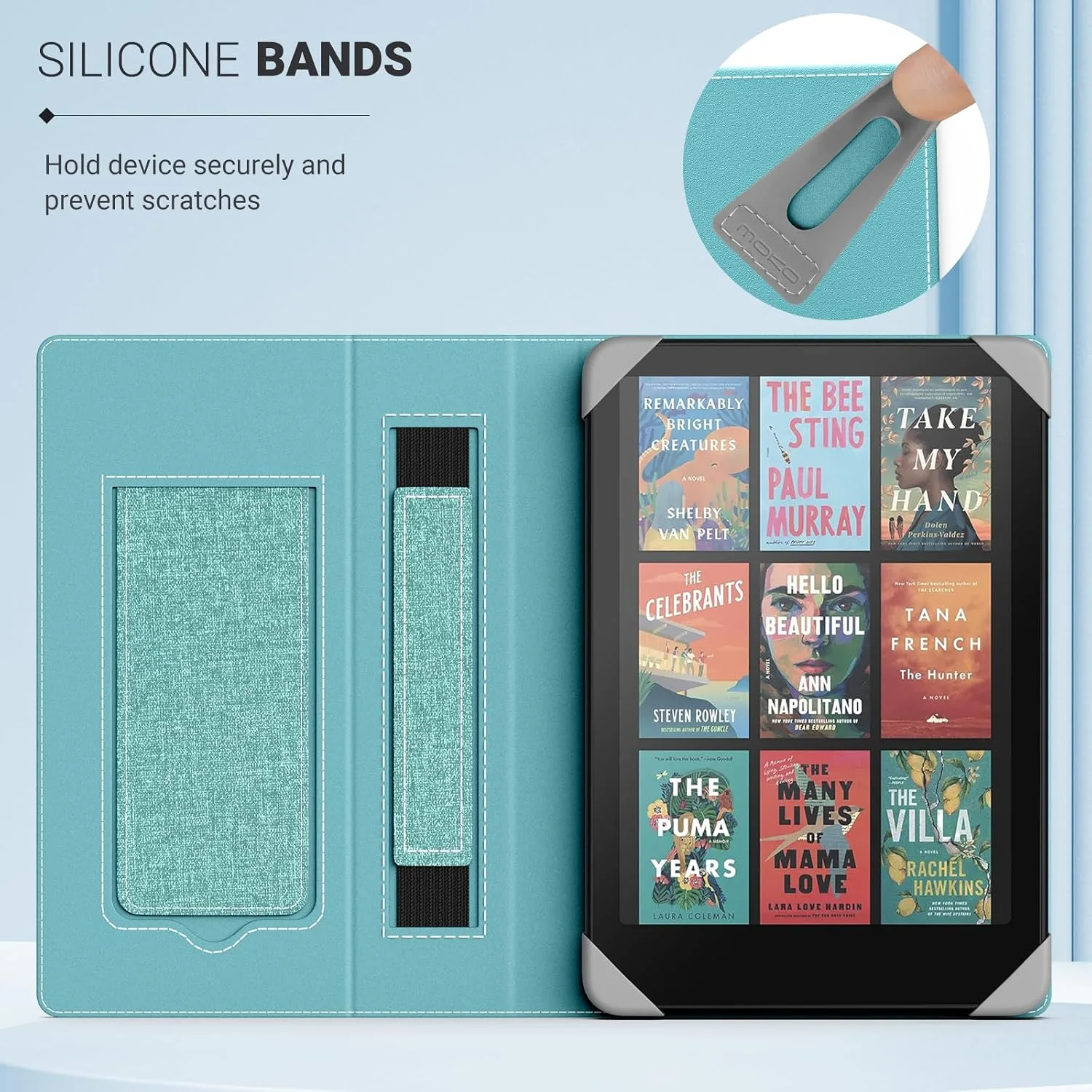 MoKo Universal Case for 6.8,7 Inch Paperwhite eReaders&Tablets,Denim Green