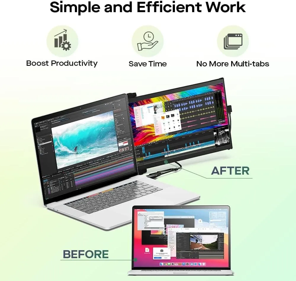 Mobile Pixels New Duex Max DS 14.1'' FHD 1080p Laptop Screen Extender