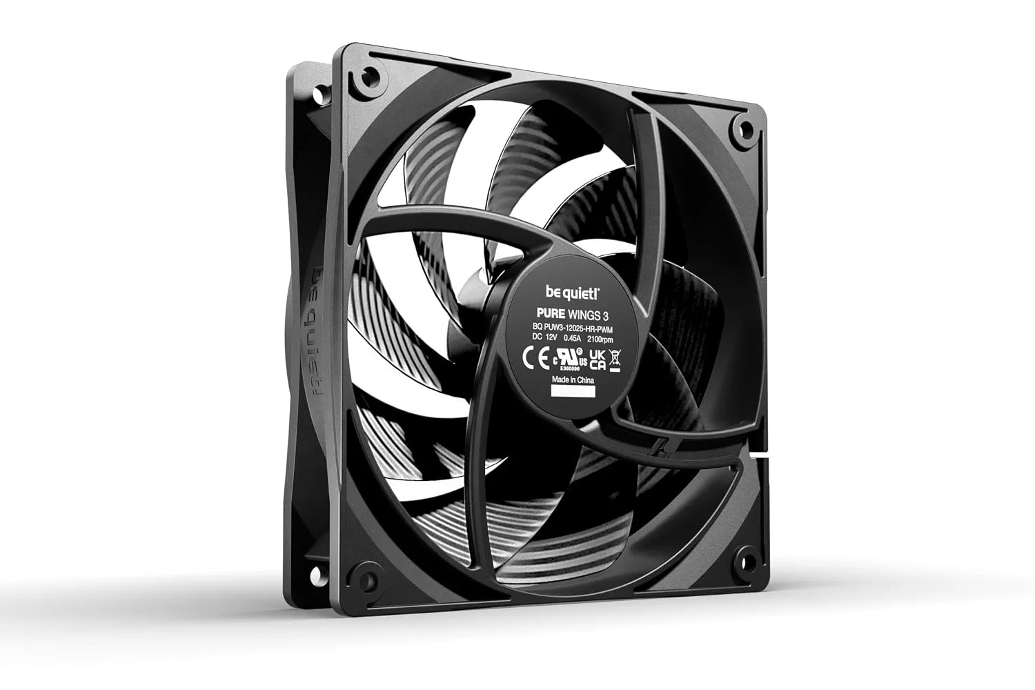 be quiet! Pure Wings 3 120mm PWM High-Speed Case Fan, Maximum Airflow