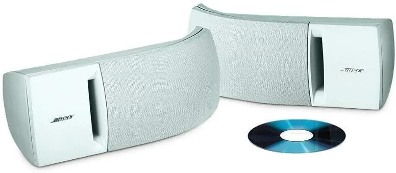 Bose 161 speaker system (pair, white) - ideal for stereo or home theater use (Renewed)