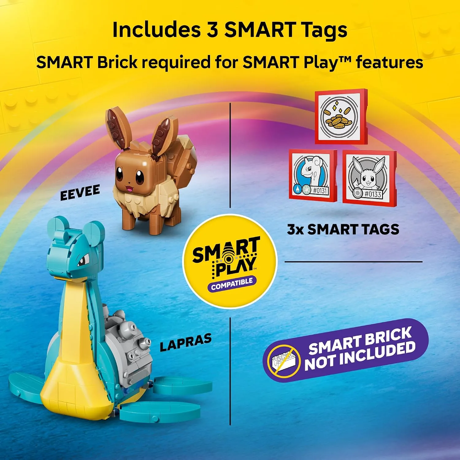 LEGO Pokémon SMART Play: Eevee and Lapras's Treasure Hunt 72162
