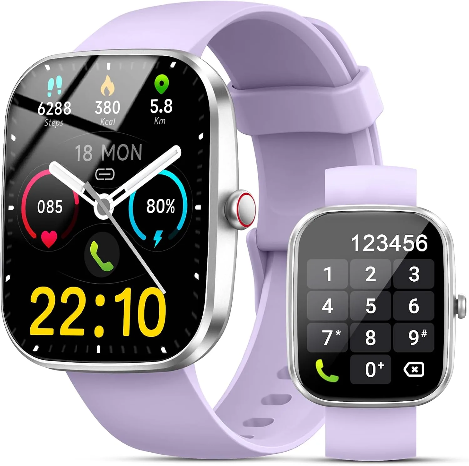Smart Watch for Men Women, 1.91"Smartwatch (Answer/Make Call) Purple