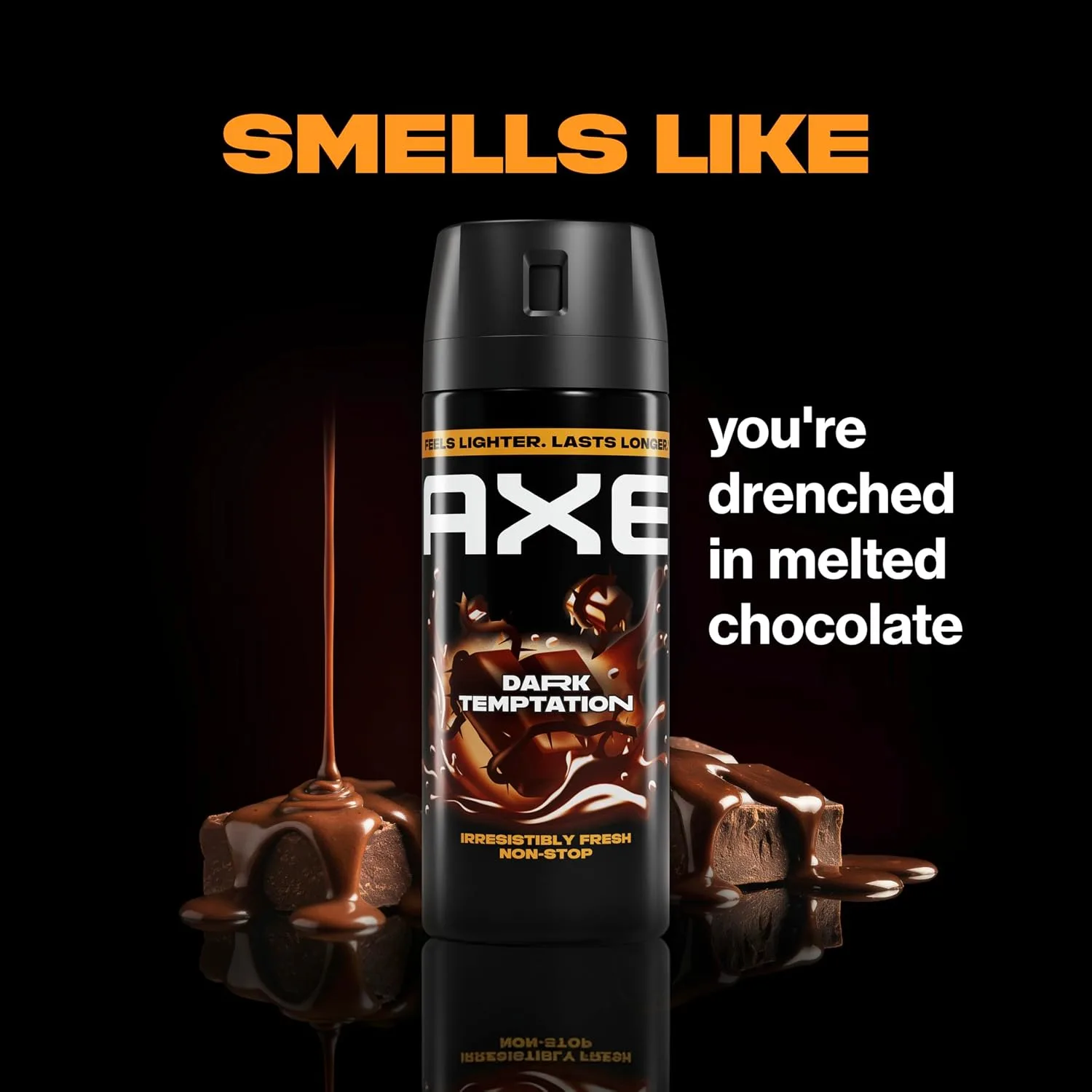 AXE Body Spray 4 Count Dark Temptation 48 Hour All Over Fresh 2.9 oz