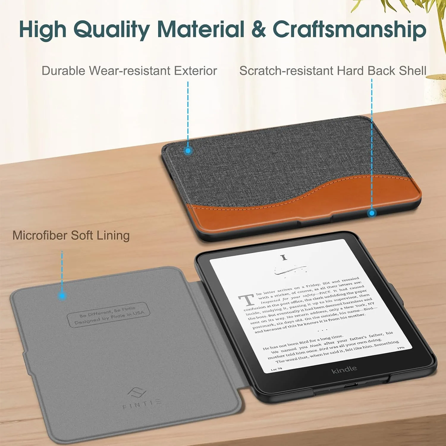 Fintie Slim Case for 7" Kindle Paperwhite 12th Gen 2024 & Kindle Colorsoft