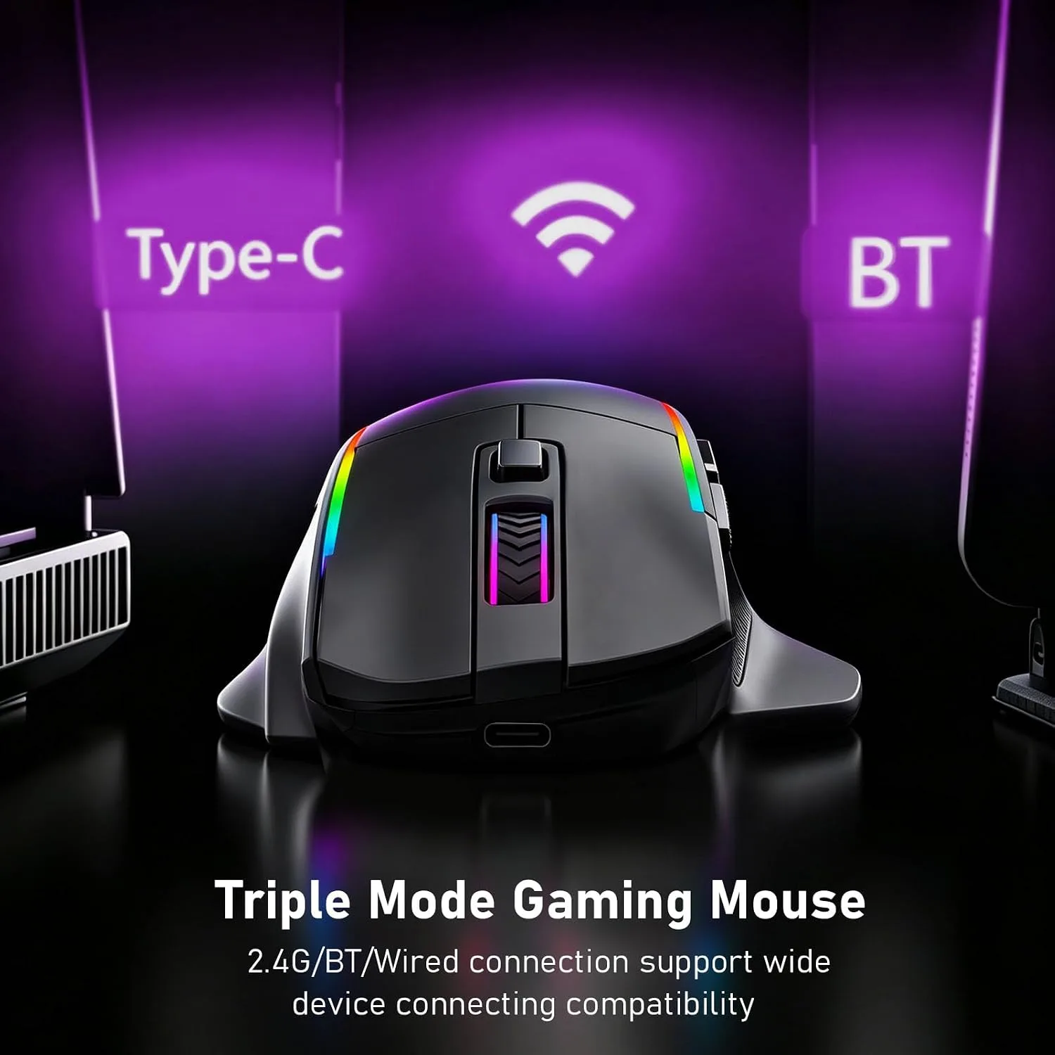 Redragon M729 Wireless Bluetooth Gaming Mouse 24000DPI with Pro Software