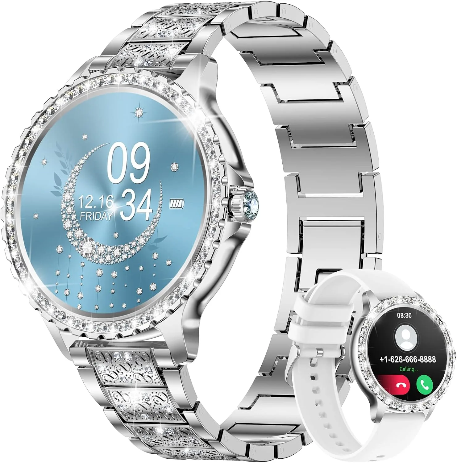 Smartwatch Lige para mujer Android/iOS/Samsung pantalla 1.32 pulgadas