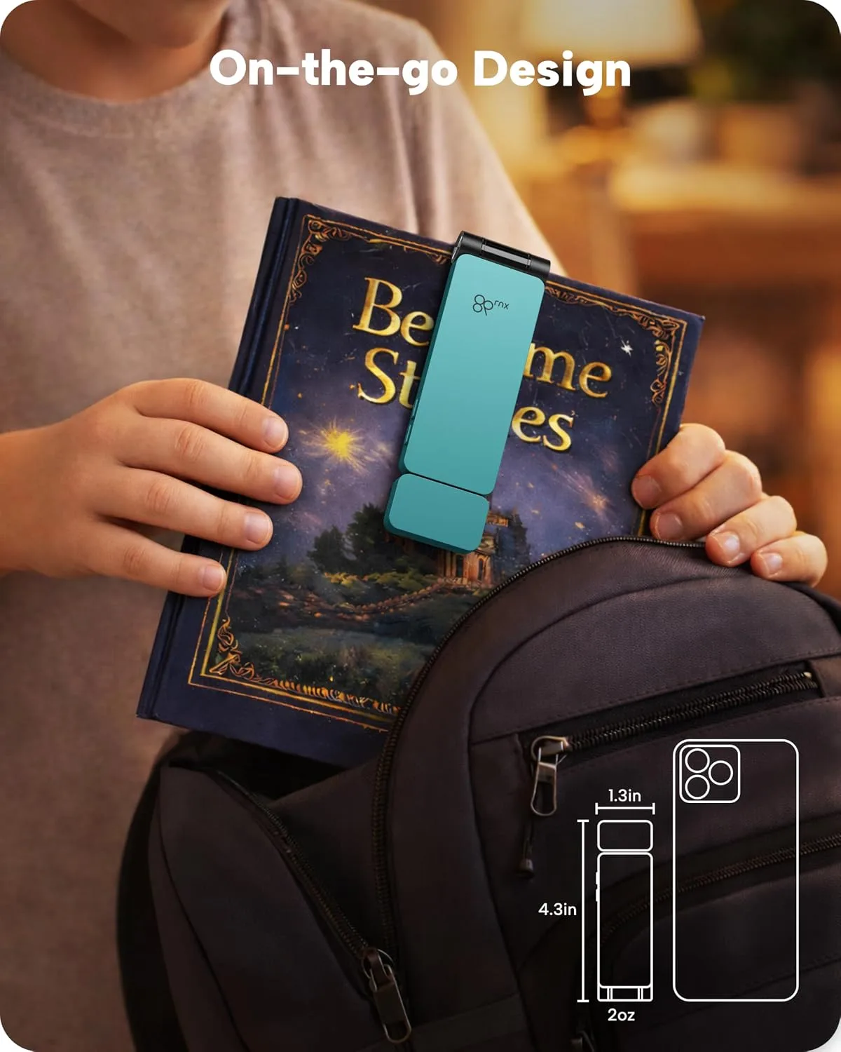 86lux Book Light, Rechargeable Clip-On LED Reading Light for Bed