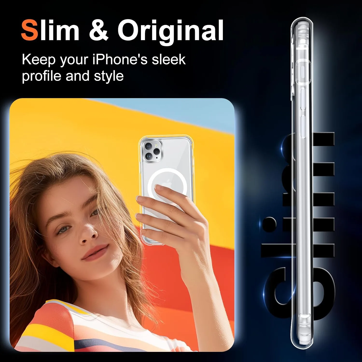 Temdan for iPhone 11 Pro Case with Screen Protector Clear