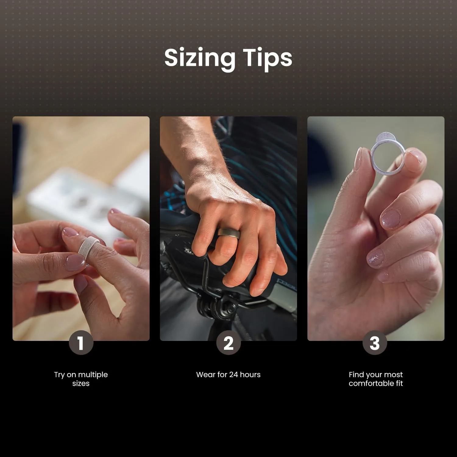 Amazfit Helio Ring Sizing Kit, Size Before You Buy, Get Credit for Purchase