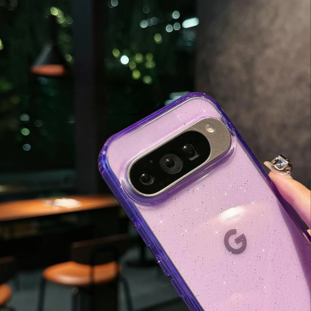 Magnetic for Google Pixel 10 Pro XL Case Women, [Holographic Iridescent Color Changing Effect] Fashion Slim Cute and Unique Matt Protective Phone Cover for Pixel 10 Pro XL