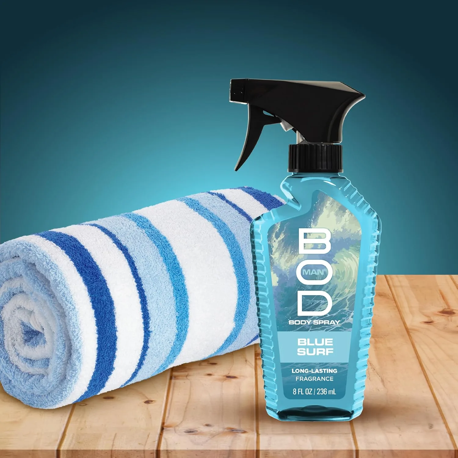 BOD man Fragrance Body Spray, Blue Surf, 8 fl oz