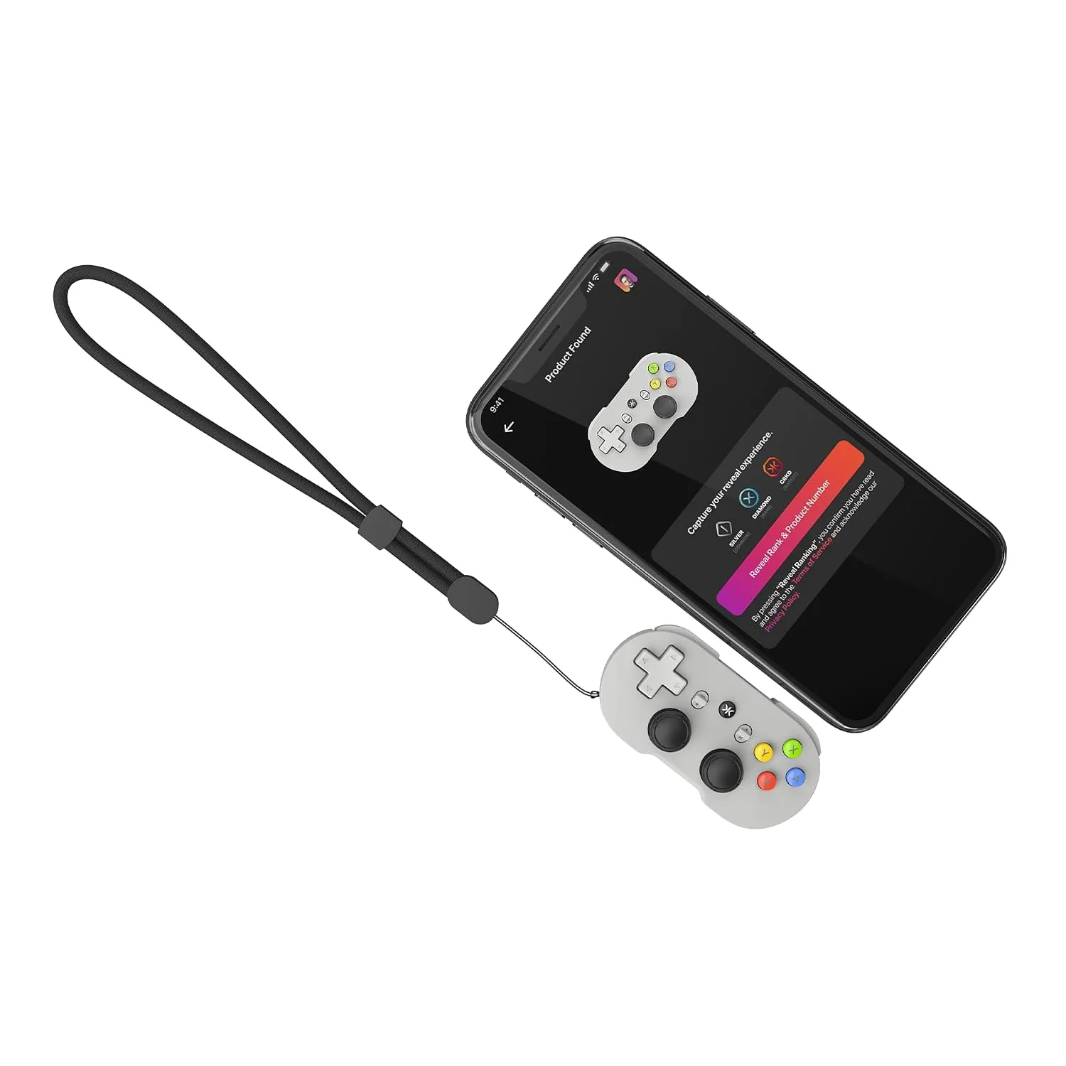 CRKD ATOM+ Wireless Mini Controller - Compatible with Nintendo Switch 2, Switch OLED, iOS, Android, PC & Smart TV - Pal Grey Edition