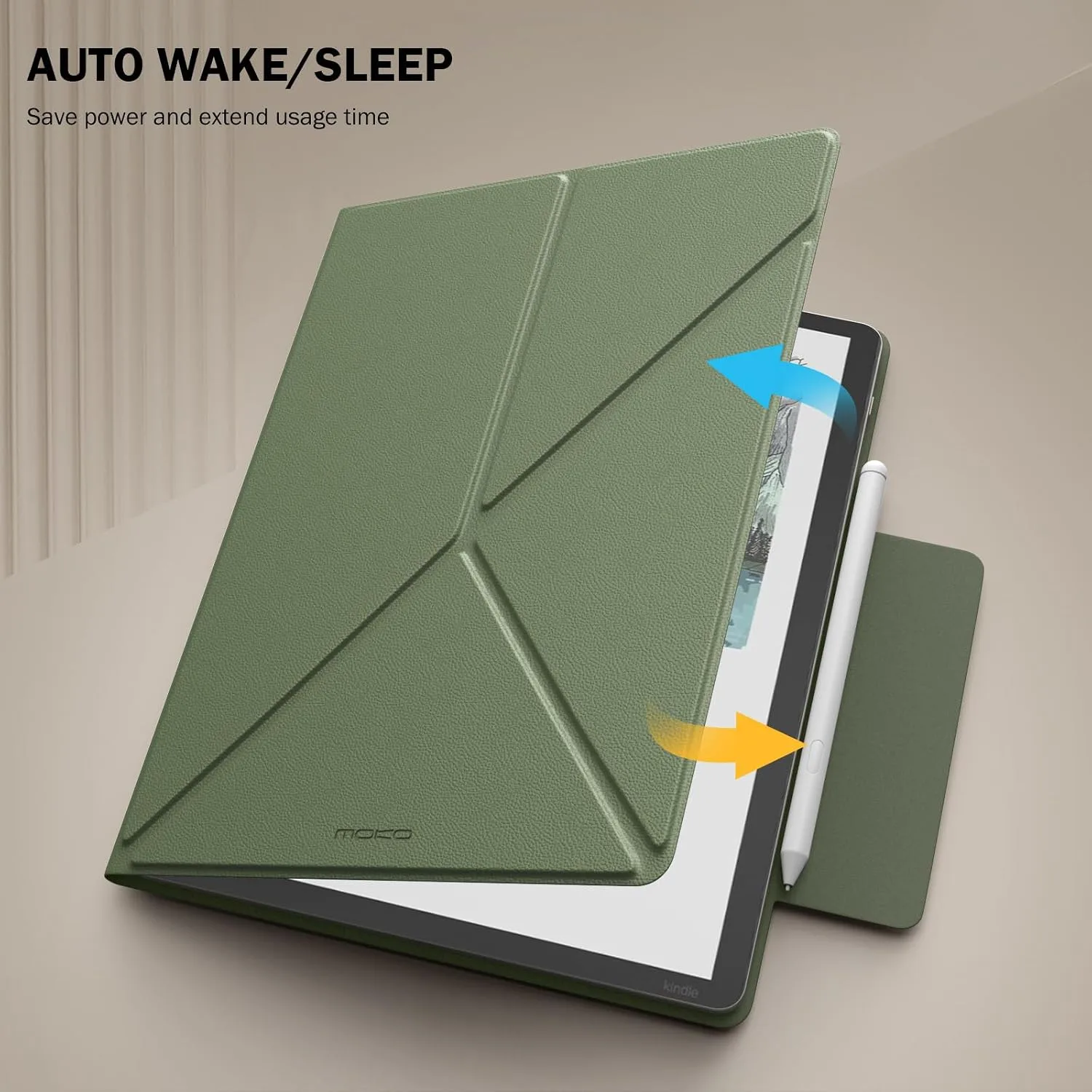 MoKo Magnetic Case for 11" Kindle Scribe& Kindle Scribe Colorsoft 2025/2026