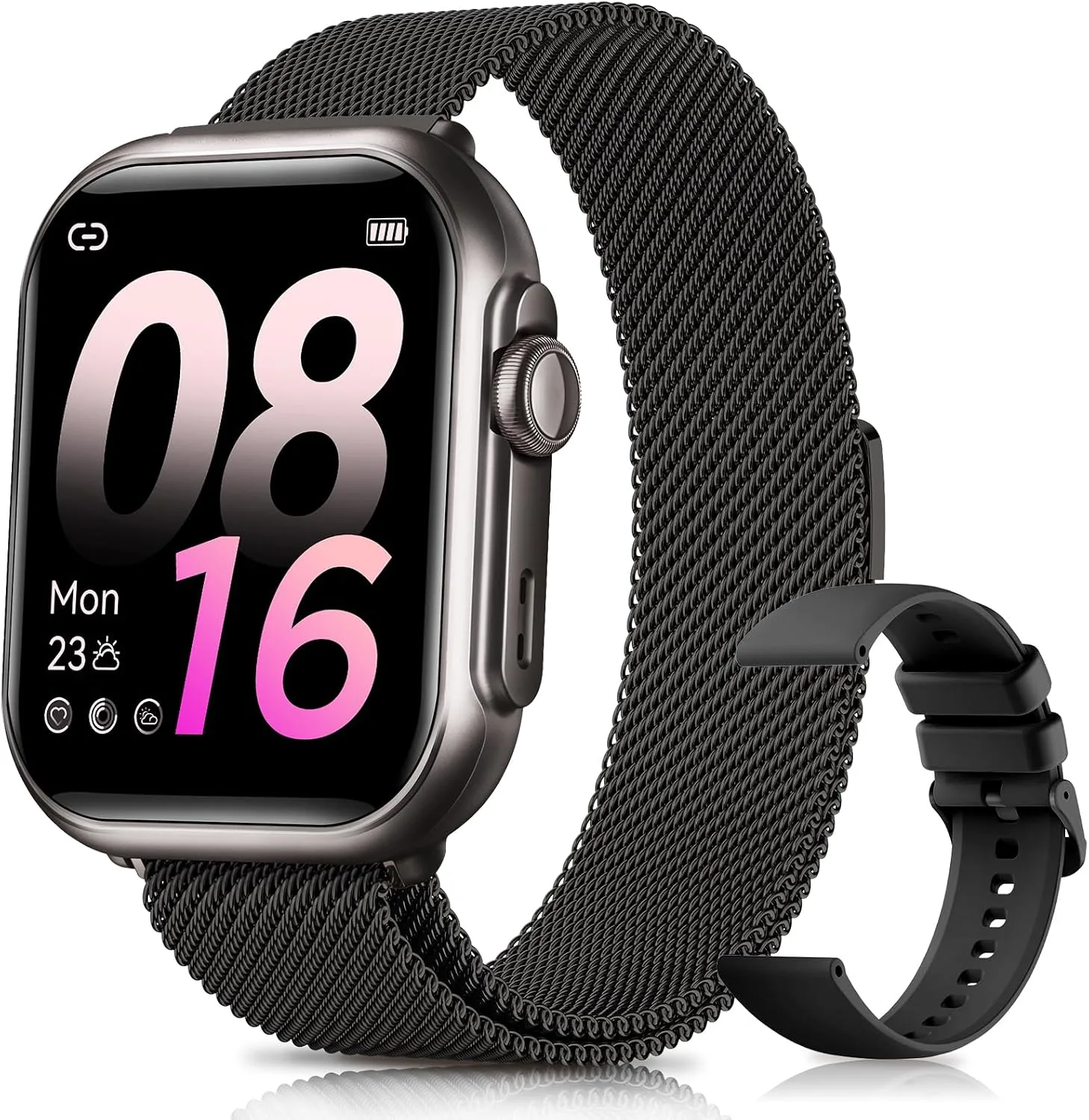 Smartwatch Fosmet G62 para mujer 1000mAh 5 ATM Rosado