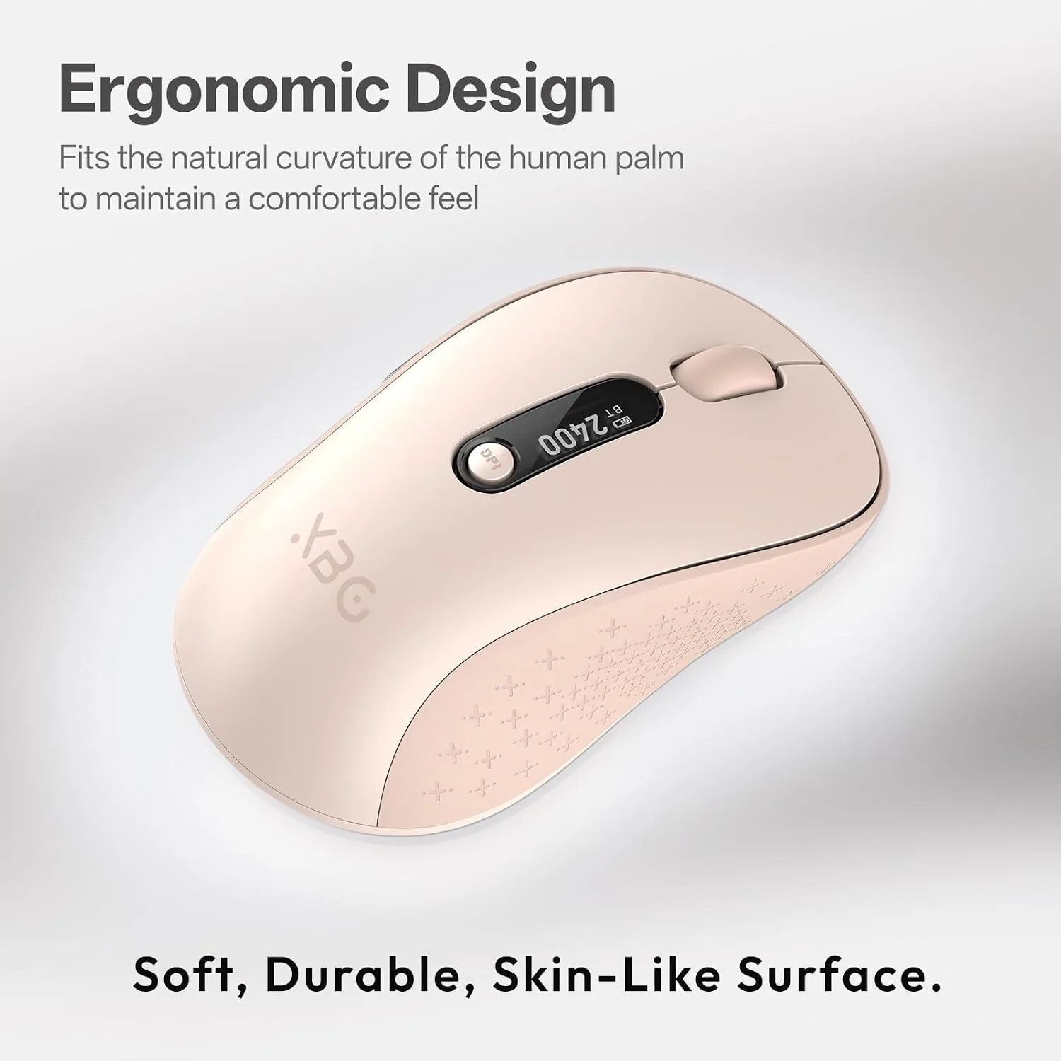 XBG B15Pro Tri-Mode Wireless Bluetooth Mouse with LED Display for Laptop