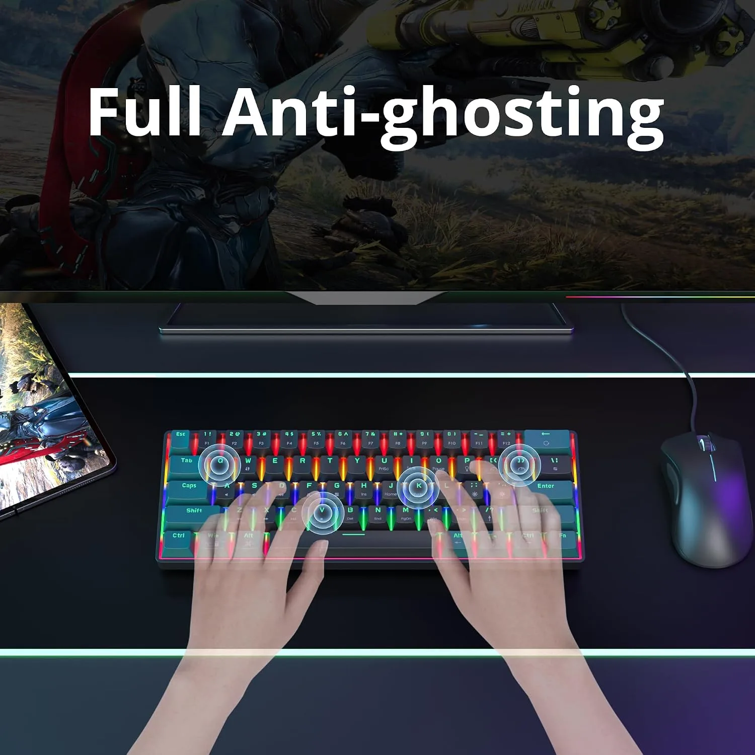 Owpkeenthy 60% Wired Mechanical Keyboard