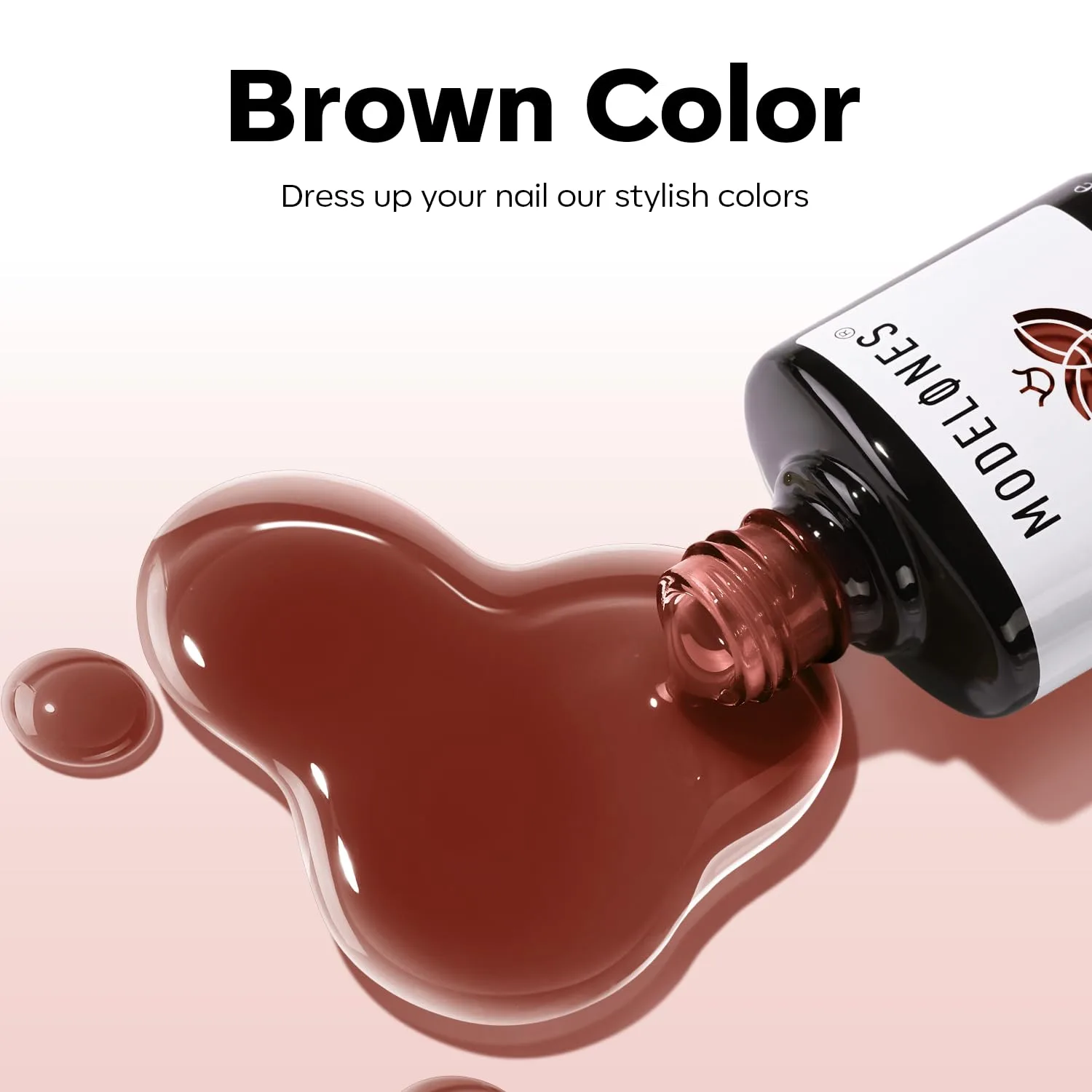 modelones Jelly Brown Gel Nail Polish 15ML 28+Days Long-Lasting