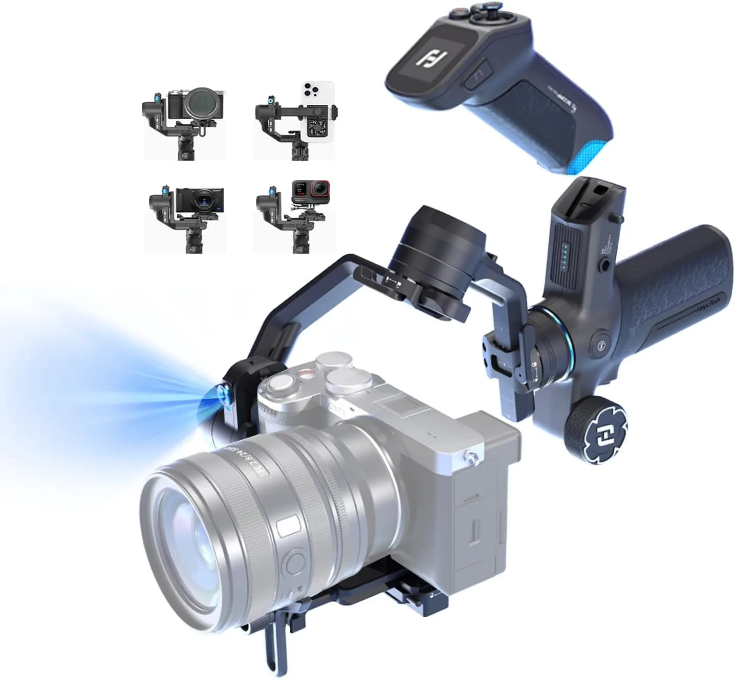 Feiyu SCORP Mini 3 Pro Camera Gimbal Stabilizer for Canon/Sony/Nikon/iPhone