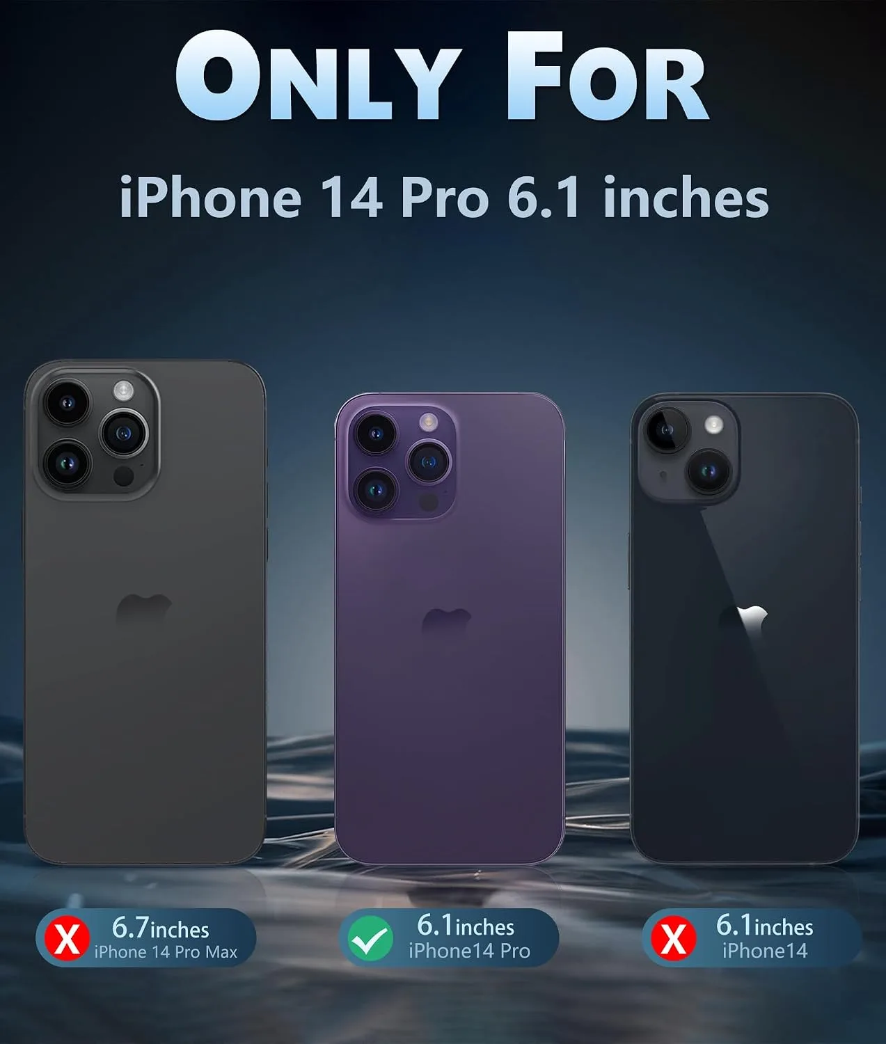 FNTCASE for iPhone 14 Pro Case Compatible with Magsafe Clear Phonecase