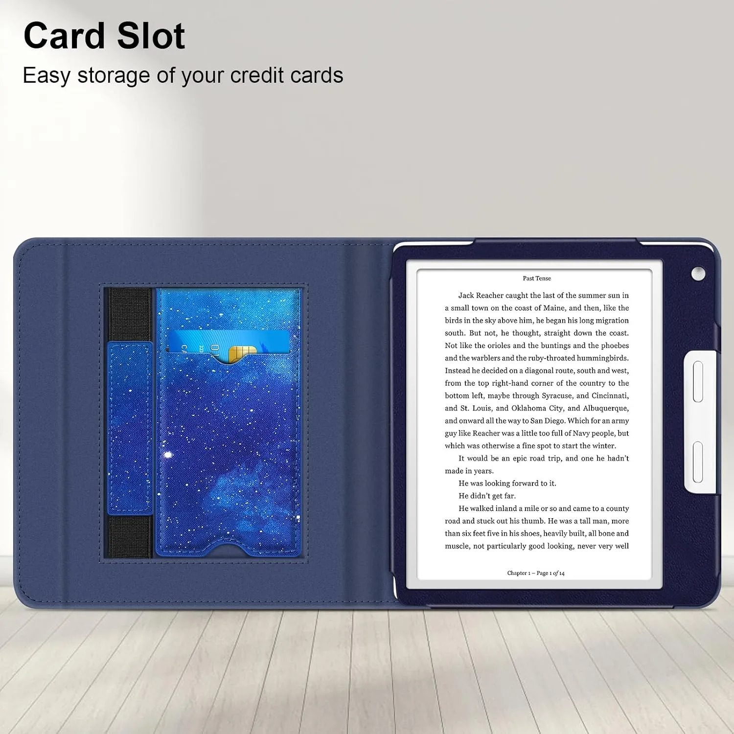 Fintie Stand Case for 7" Kobo Libra Colour/Kobo Libra 2, Starry Sky