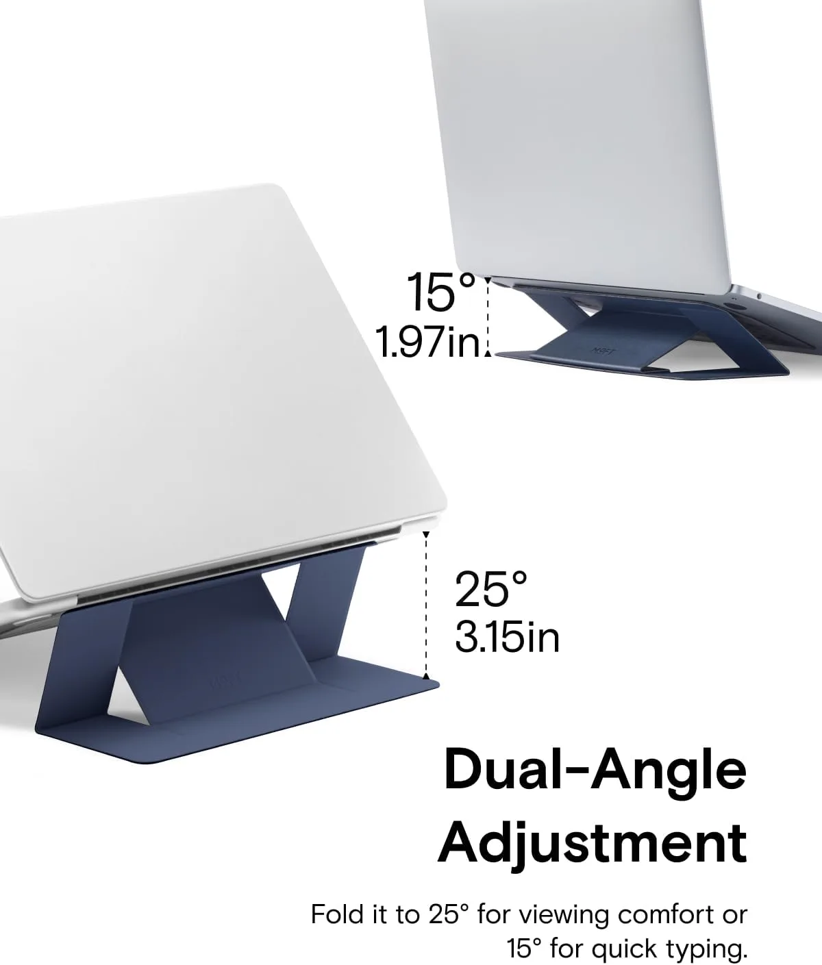 MOFT Invisible Laptop Stand, Stick-On Portable Laptop Riser for Mobile Work