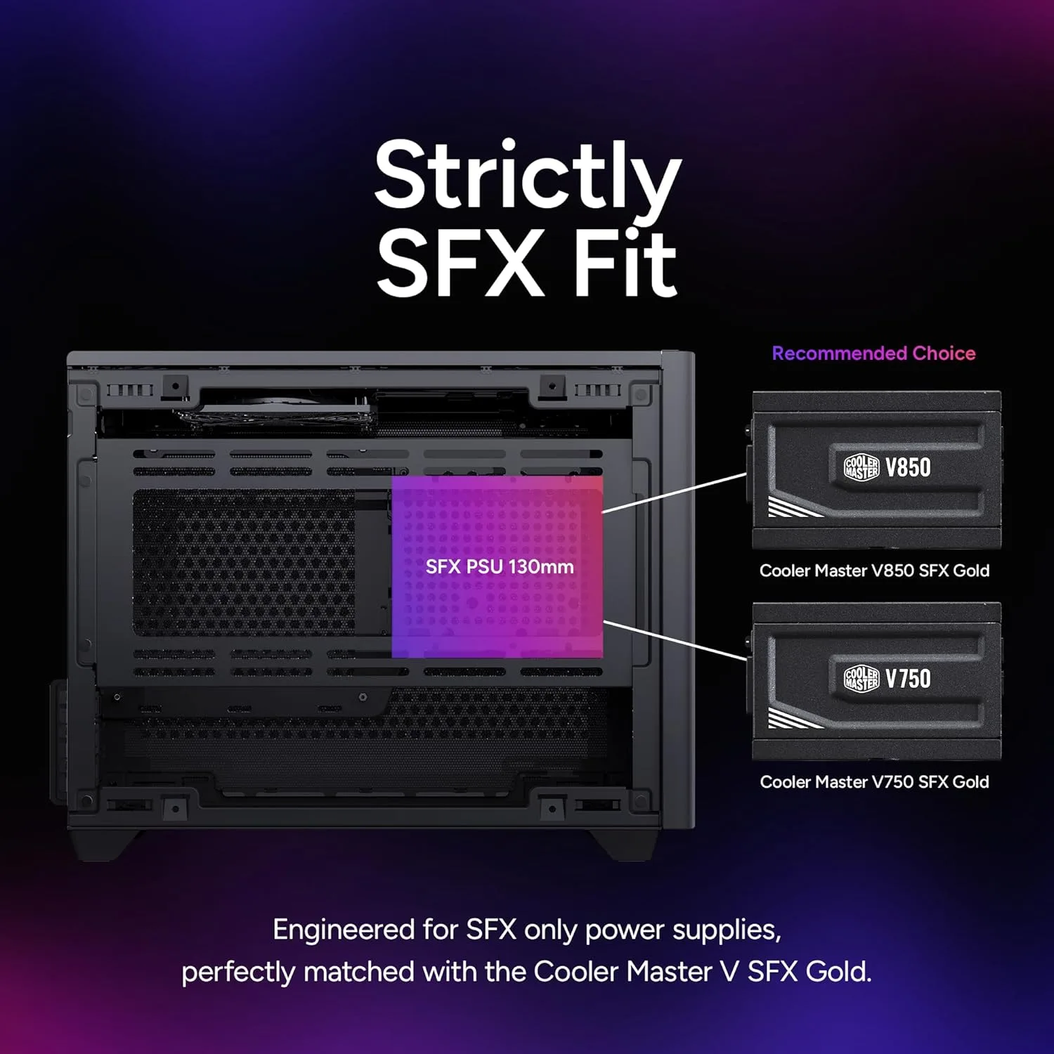 Cooler Master NR200 Mini-ITX PC Case, High Airflow, 330mm GPU Support