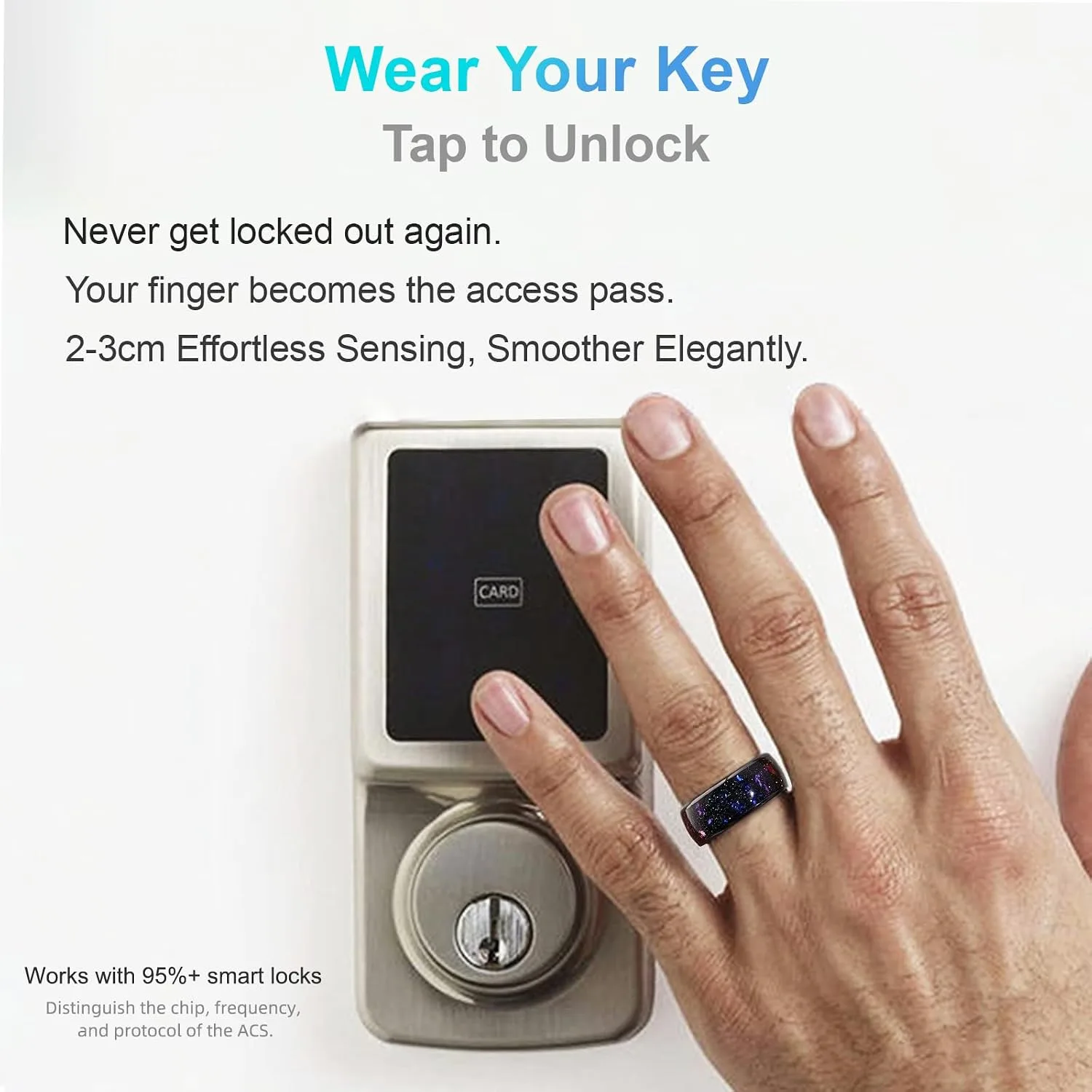 Orion Nebula RFID Smart Ring Access Control With T5577/CUID Chip