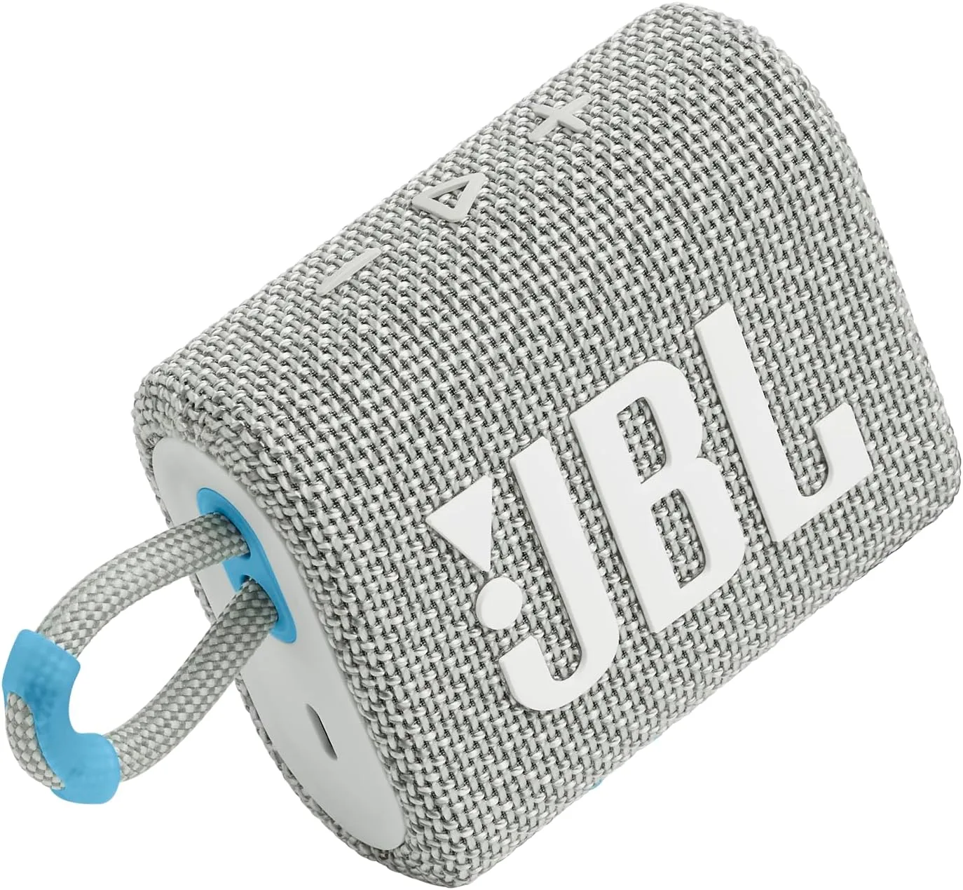 JBL Go 3 Eco - Portable Mini Bluetooth Speaker, big audio and punchy bass, IP67 waterproof and dustproof, 5 hours of playtime, Made in part with recycled materials (Eco White)