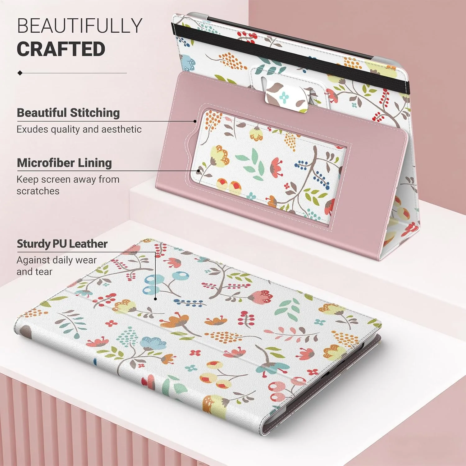 MoKo Universal Case for 6.8,7 Inch eReaders&Tablets,Brill. Fl.
