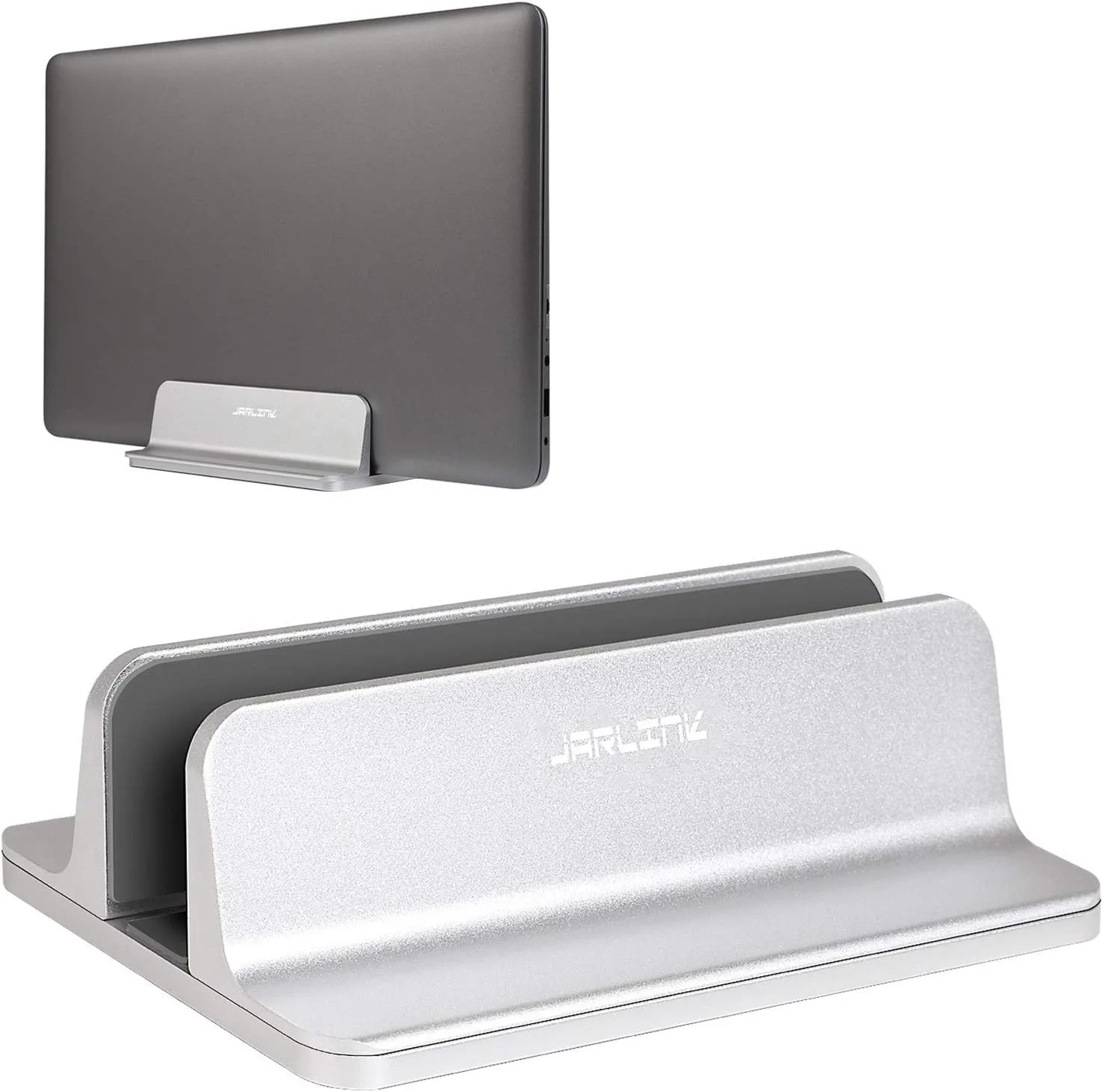 Base vertical para laptop Jarlink ajustable de aluminio color plata