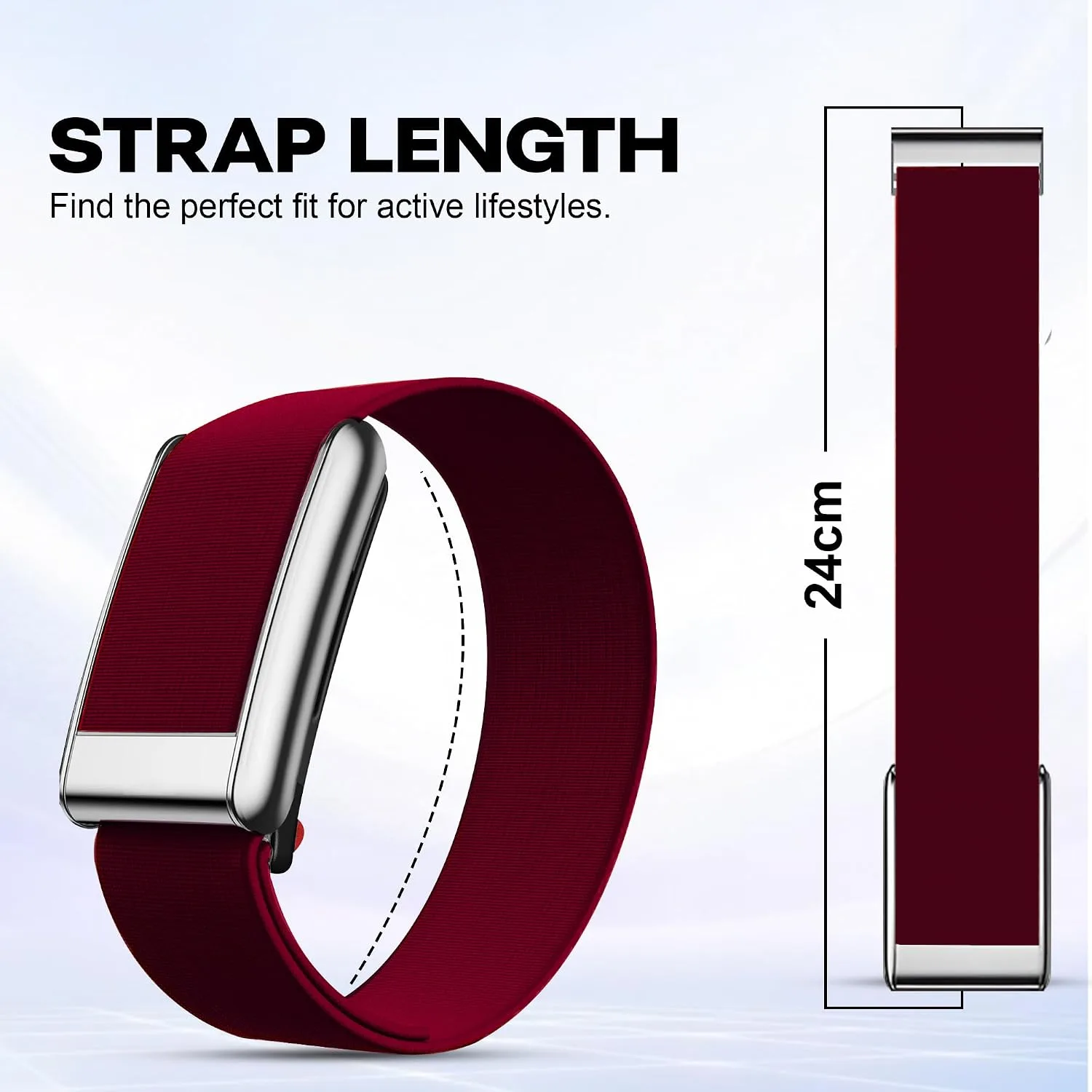 DADO HydroKnit Waterproof Nylon Sport Band Compatible with WHOOP 5.0, One, Peak, and Life | Elastic, Fast-Drying, Water-Resistant, and Comfortable Strap for Active Lifestyles