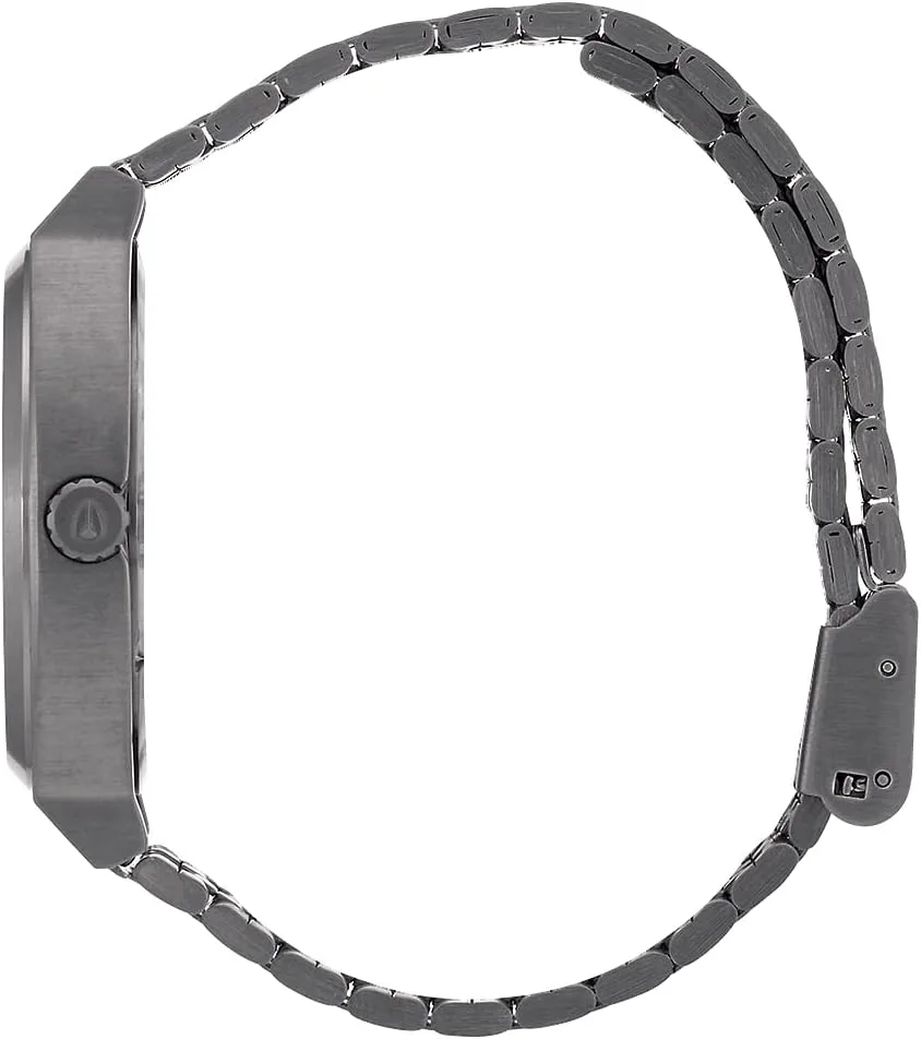 NIXON Time Teller A045 - 100m Water Resistant Men's Analog Fashion Watch (37mm Watch Face, 19.5mm-18mm Stainless Steel Band)