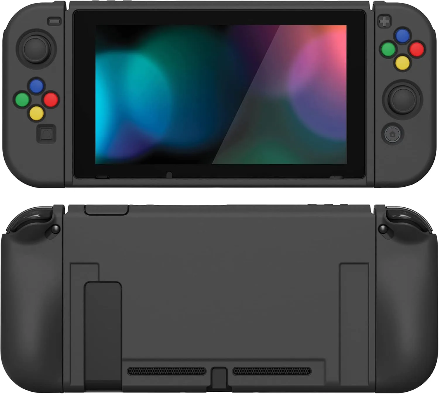 Funda Protectora Flexible PlayVital ZealProtect para Nintendo Switch Negra