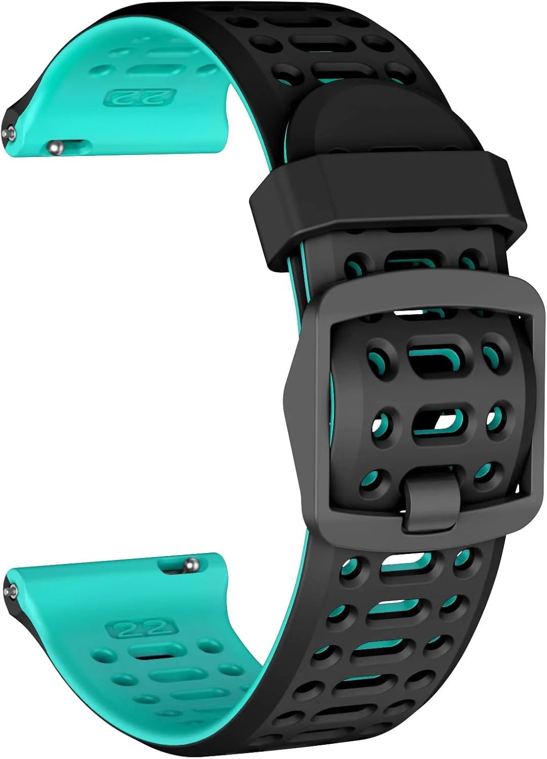 Compatible with Coros Pace 3/Apex 2 Pro/Apex Pro/Apex 46mm Watch Bands, 22mm Quick Release Watch Band Sport Silicone Watch Strap Breathable Wristband for Women Men
