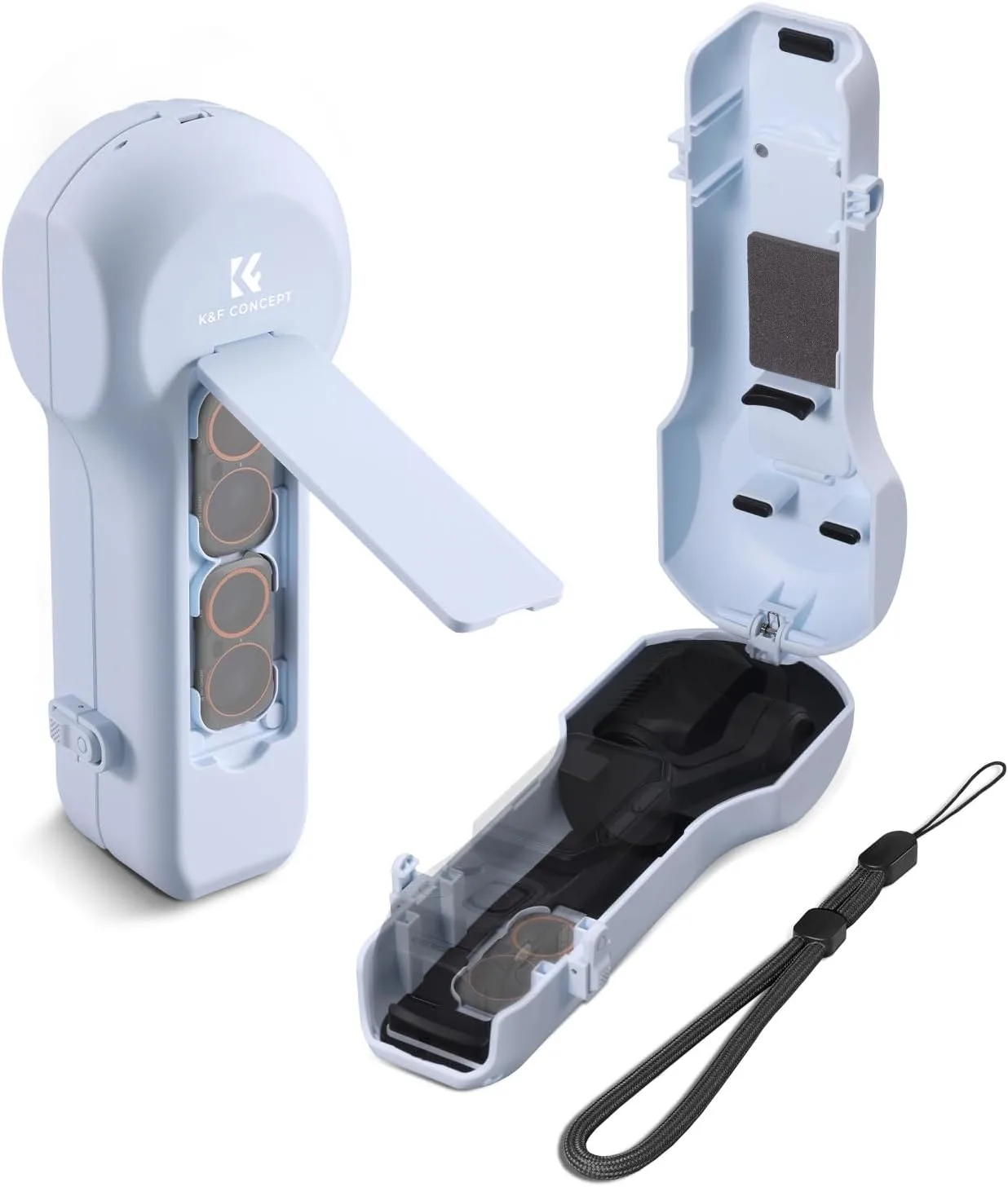 K&F CONCEPT Protective Case Blue Compatible with Insta360 Luna Ultra