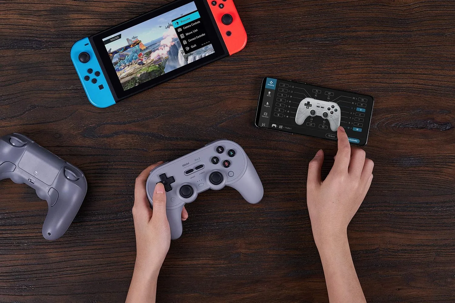 8BitDo Pro 2 Bluetooth Controller for Switch, PC, Android, Steam Deck, Gaming Controller for iPhone, iPad, macOS and Apple TV (Black Edition)
