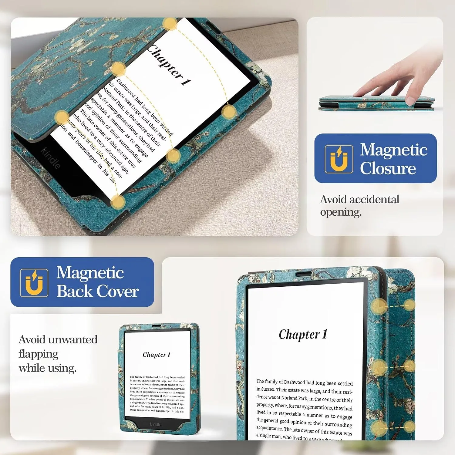 Case for 7"/6.8" Kindle Paperwhite 12/11th Generation 2024 2021