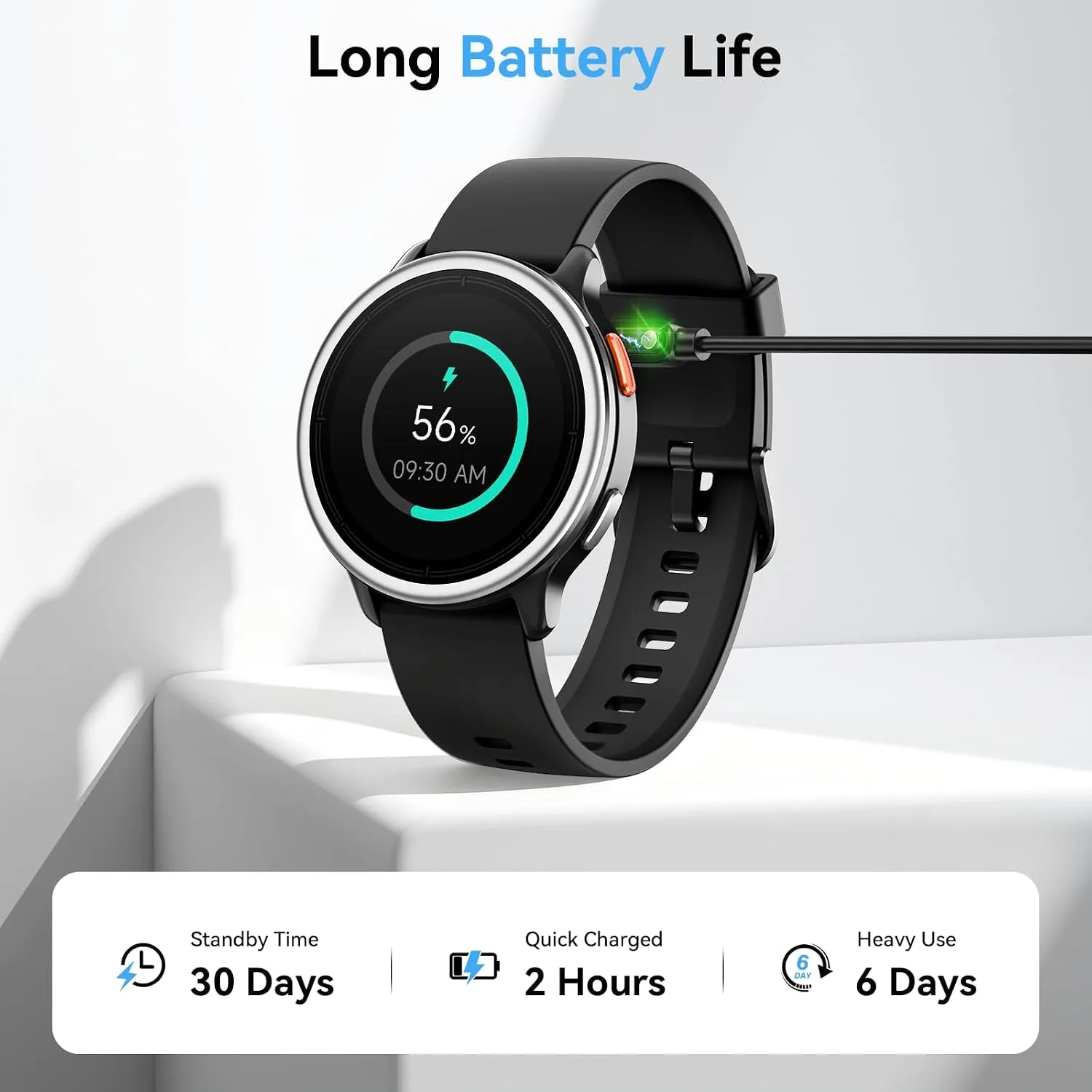 Smart Watch for Men Women, 1.27" HD Smartwatch (Answer/Make Calls), 2 Bands