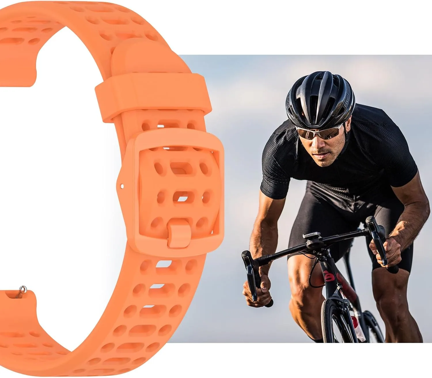 Watch Band for COROS PACE 3/PACE Pro/APEX 2 Pro/APEX Pro/APEX 46mm, 22mm Quick Release Silicone Replacement Band