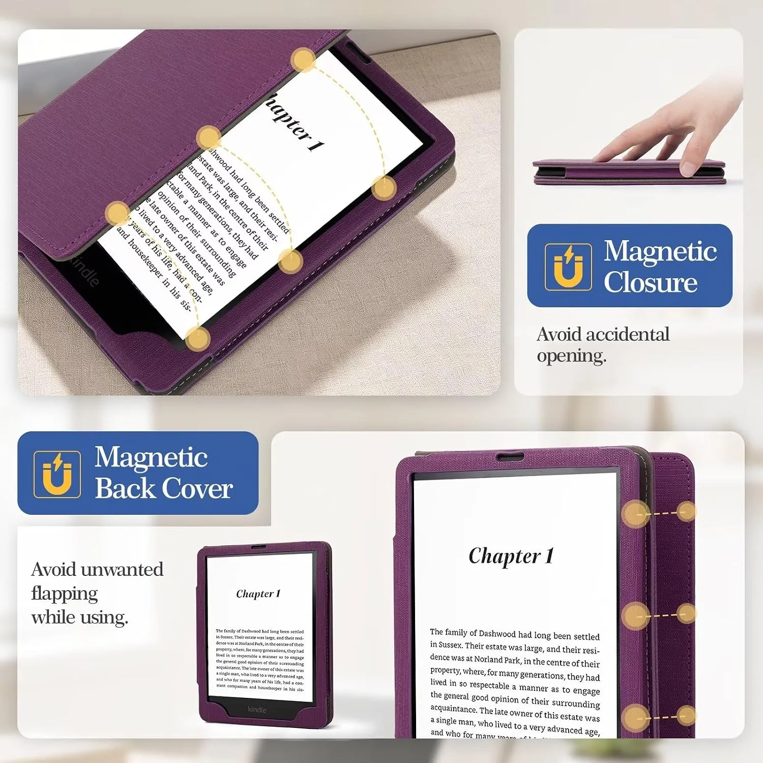 Case for 7"/6.8" Kindle Paperwhite 12/11th Generation 2024 2021