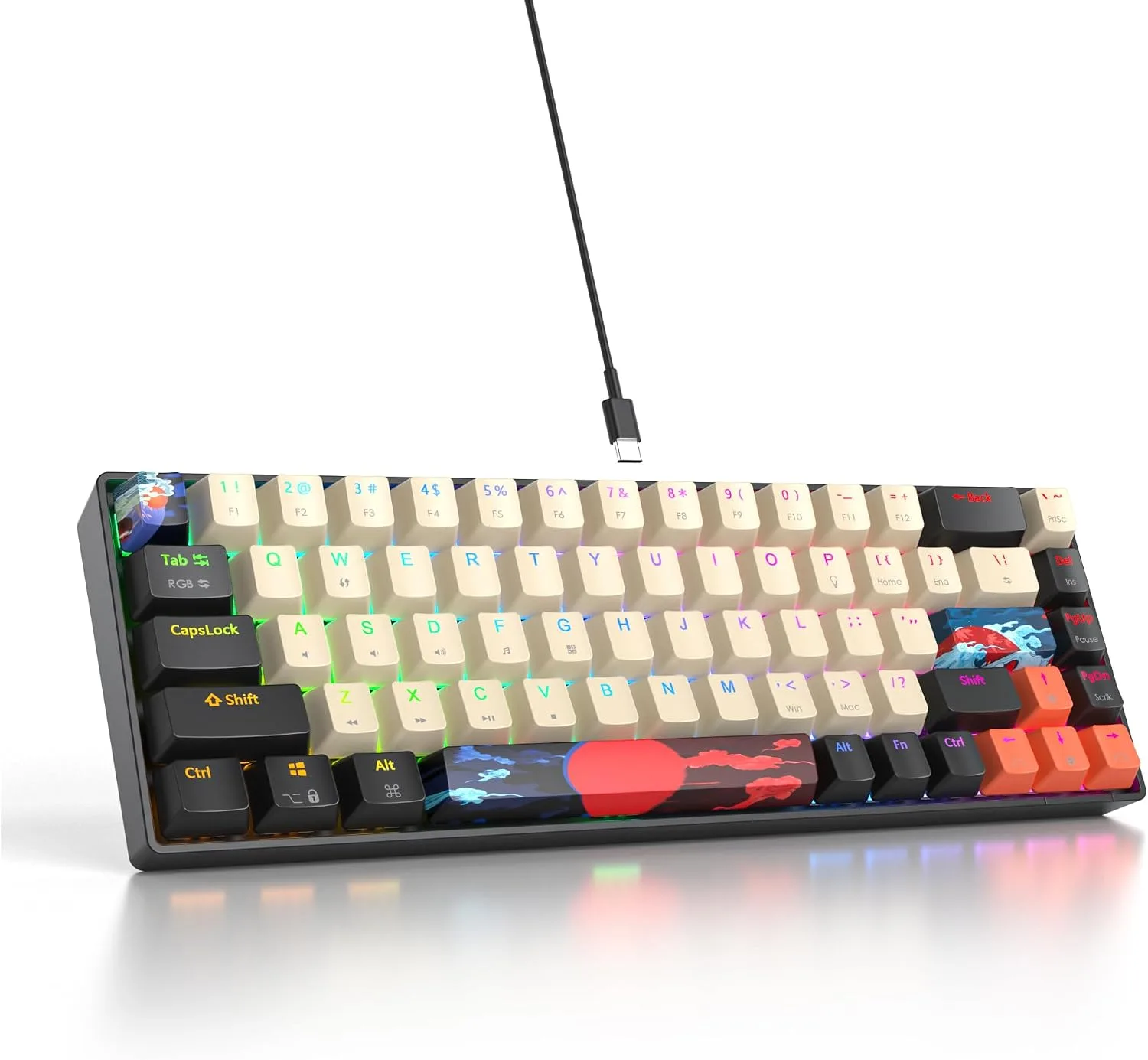 Owpkeenthy 60% Wired Mechanical Keyboard