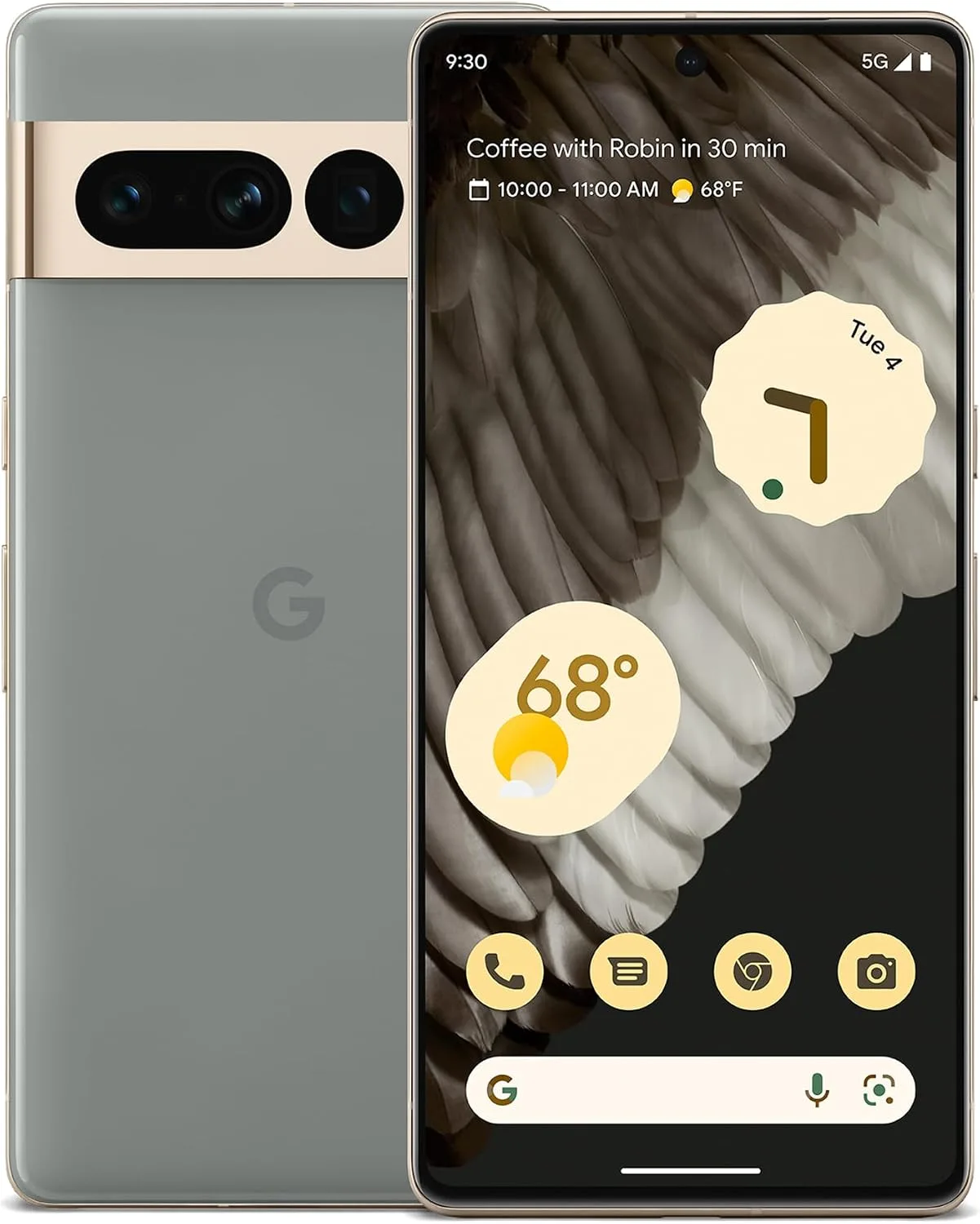 Google Pixel 7 Pro 5G, 128GB + 12GB RAM, Obsidian - Unlocked (GSM Only) (Renewed)