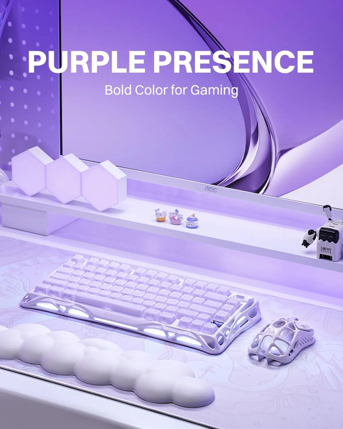 GravaStar Mercury K1 75% Wireless Mechanical Gaming Keyboard RGB Backlit