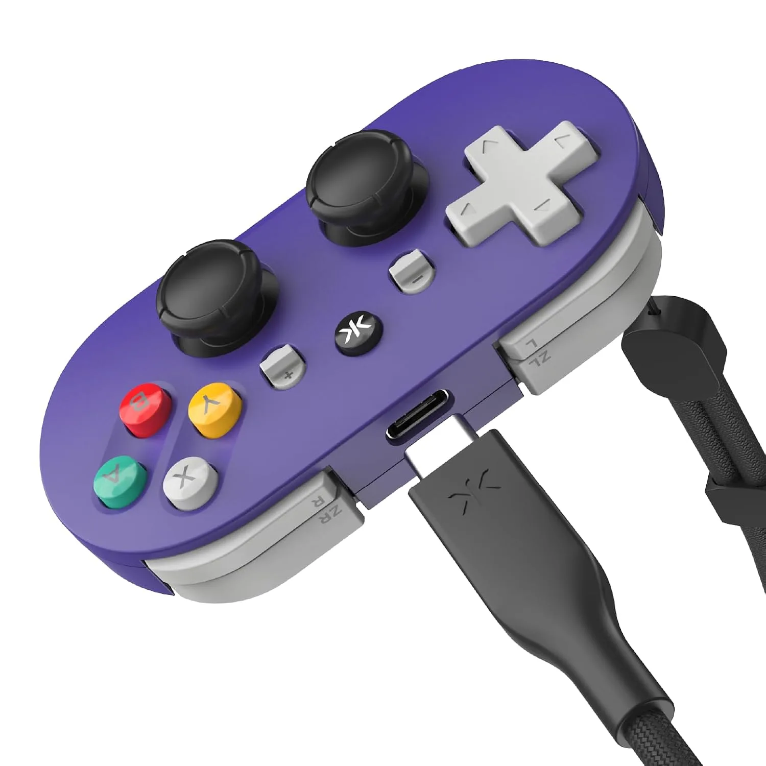 CRKD ATOM+ Wireless Mini Controller - Compatible with Nintendo Switch 2, Switch OLED, iOS, Android, PC & Smart TV - Retro Purple Edition
