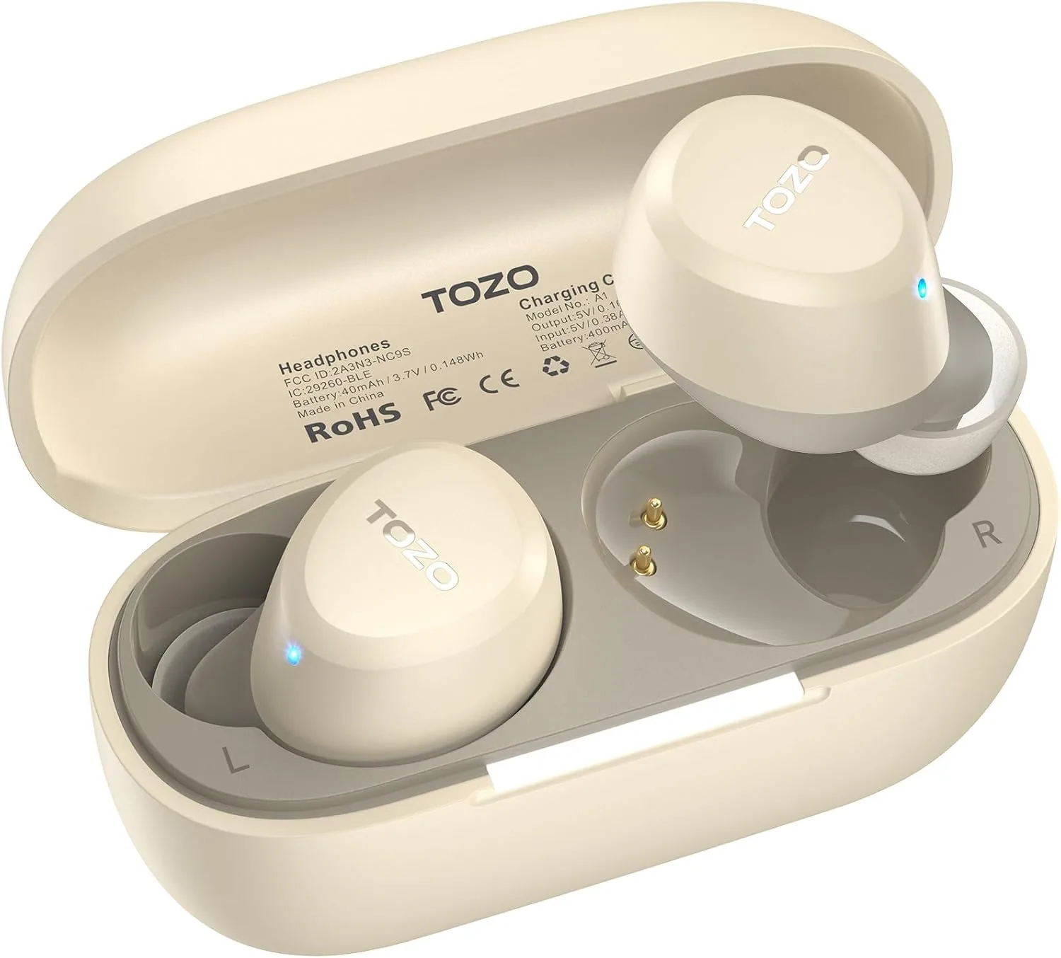 TOZO A1 Wireless Earbuds Bluetooth 5.3 Light Weight in Ear Headphones