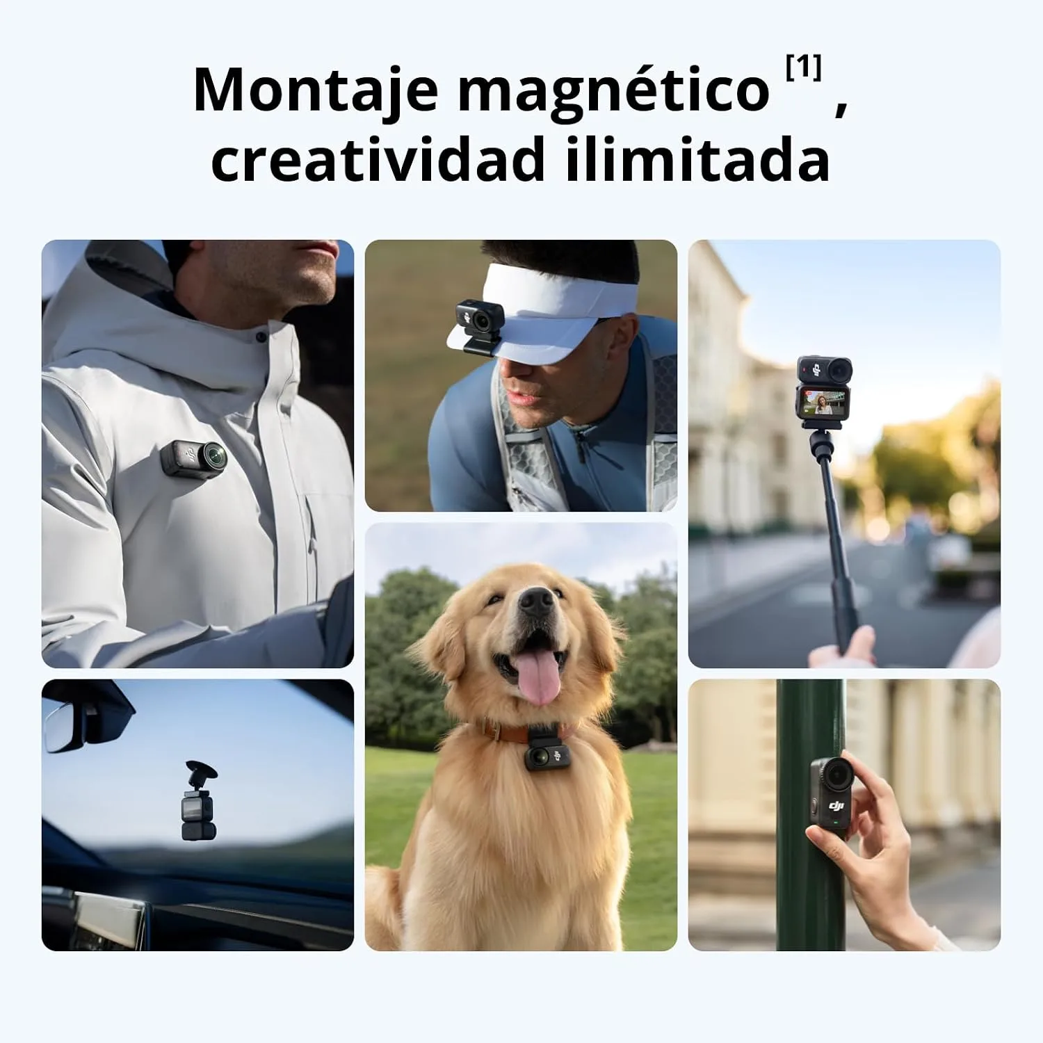 DJI Osmo Nano Standard Combo (64GB), 4K Wearable Camera, 1/1.3″ Sensor